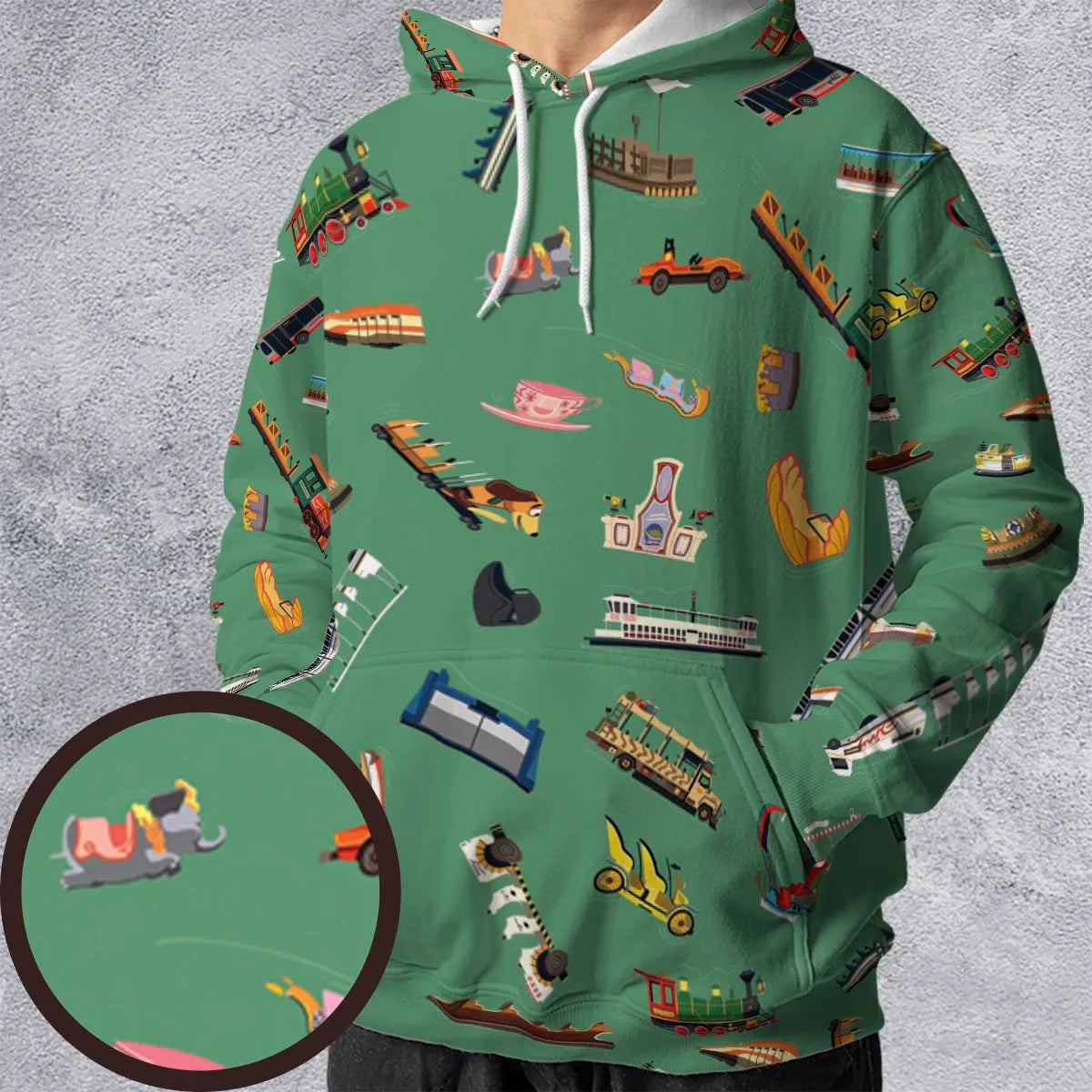 Full Print Hoodie - D7149SKY