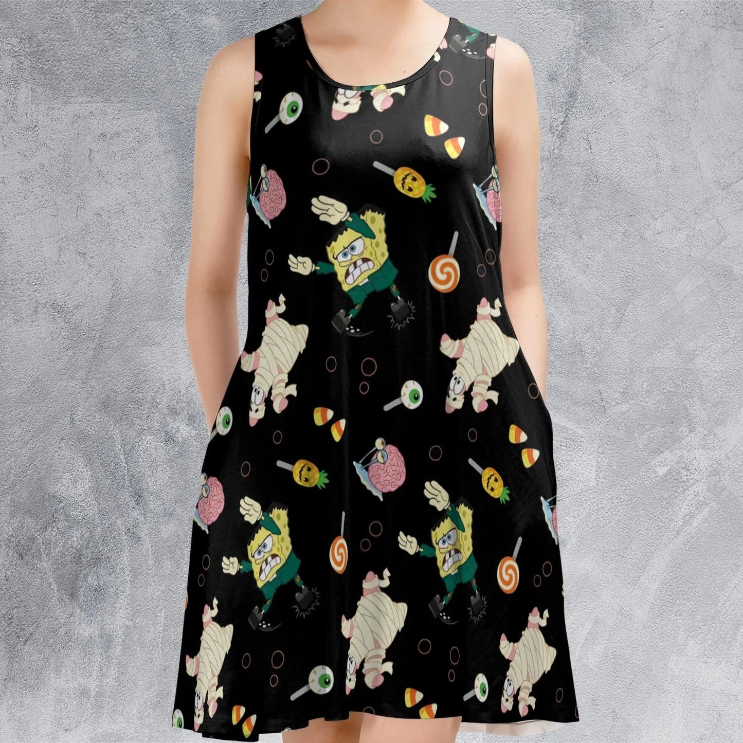 Casual Sleeveless Dress - M9SMUWH2