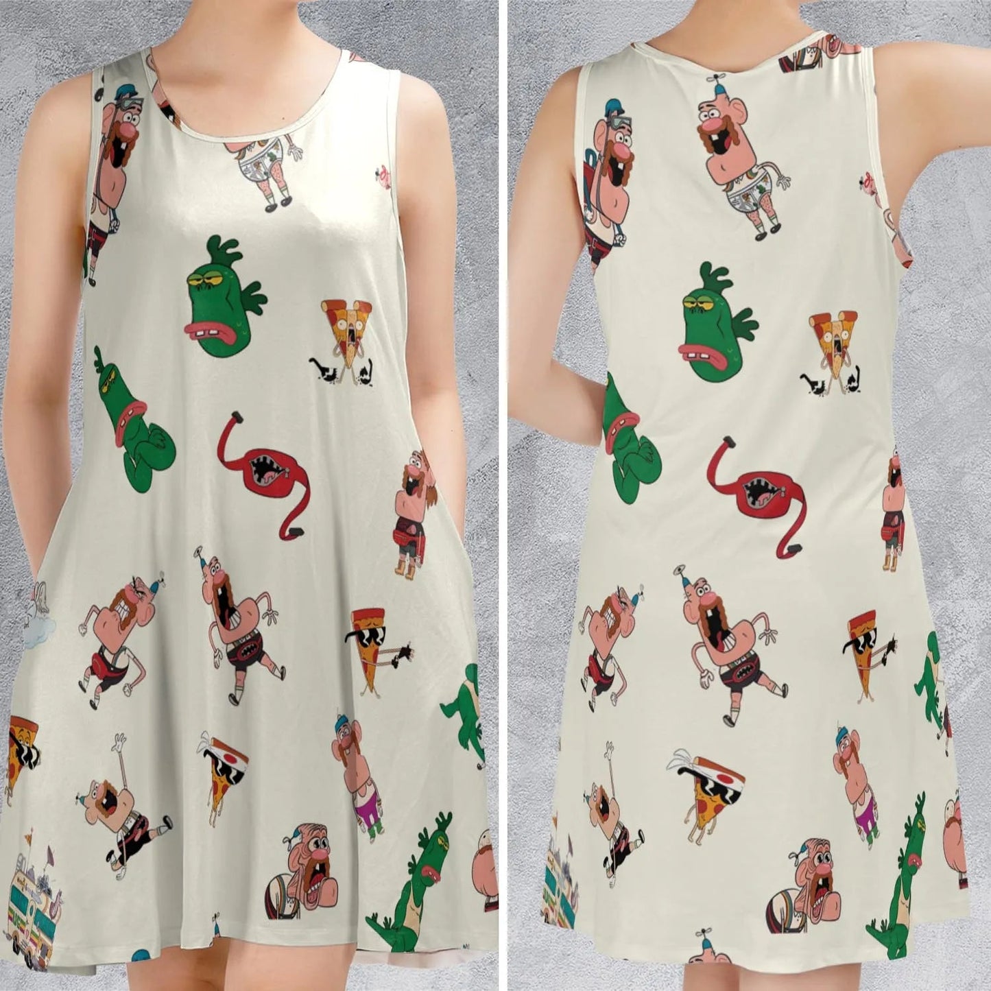 Casual Sleeveless Dress - TJB18LSH