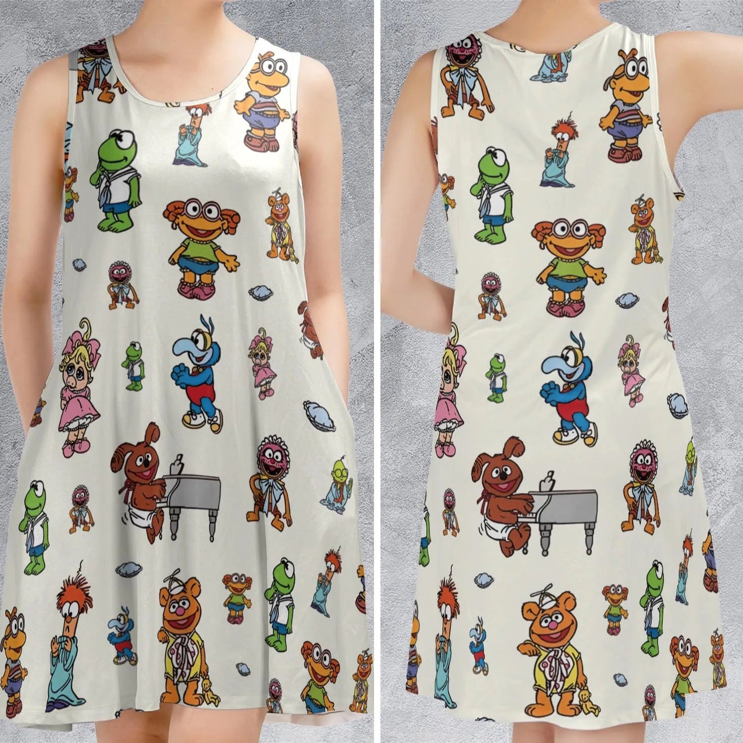 Casual Sleeveless Dress - YNGJ1U6F
