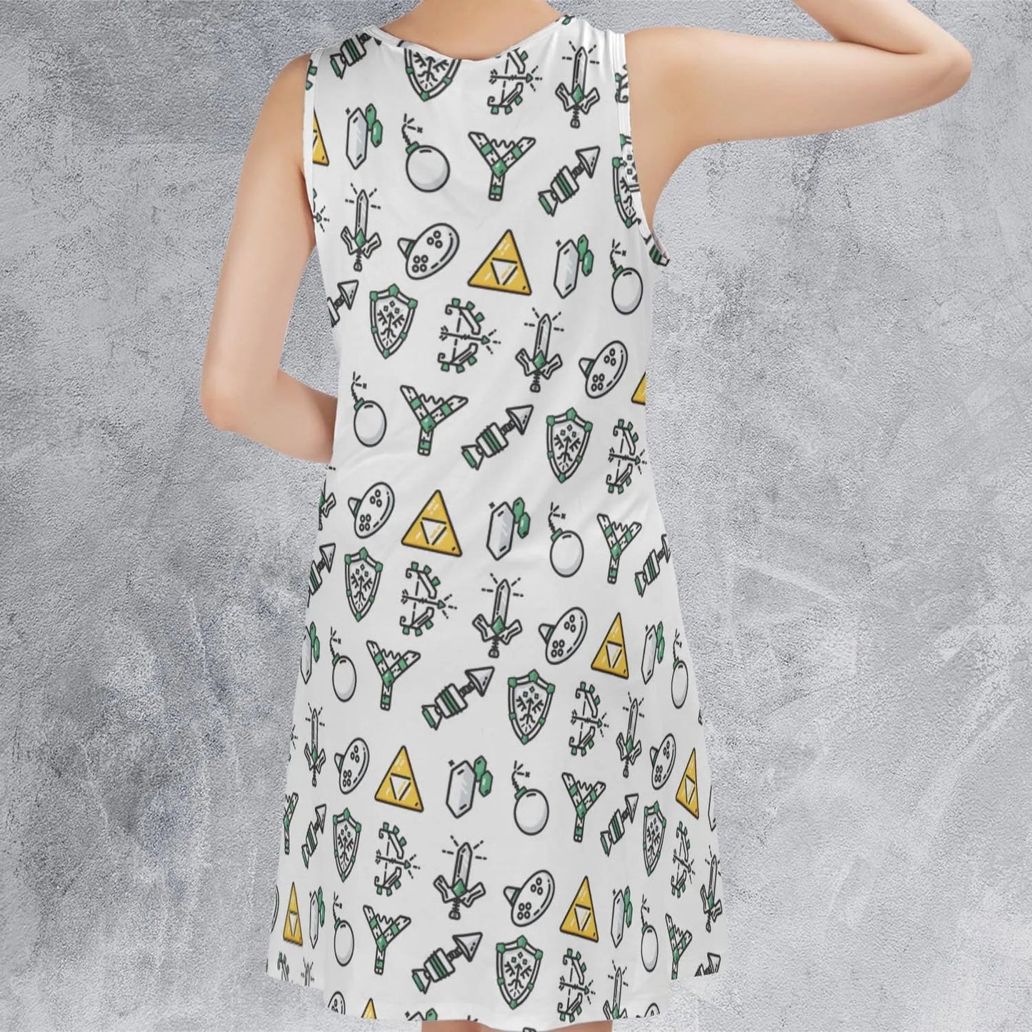 Casual Sleeveless Dress - 2PEQM7RA