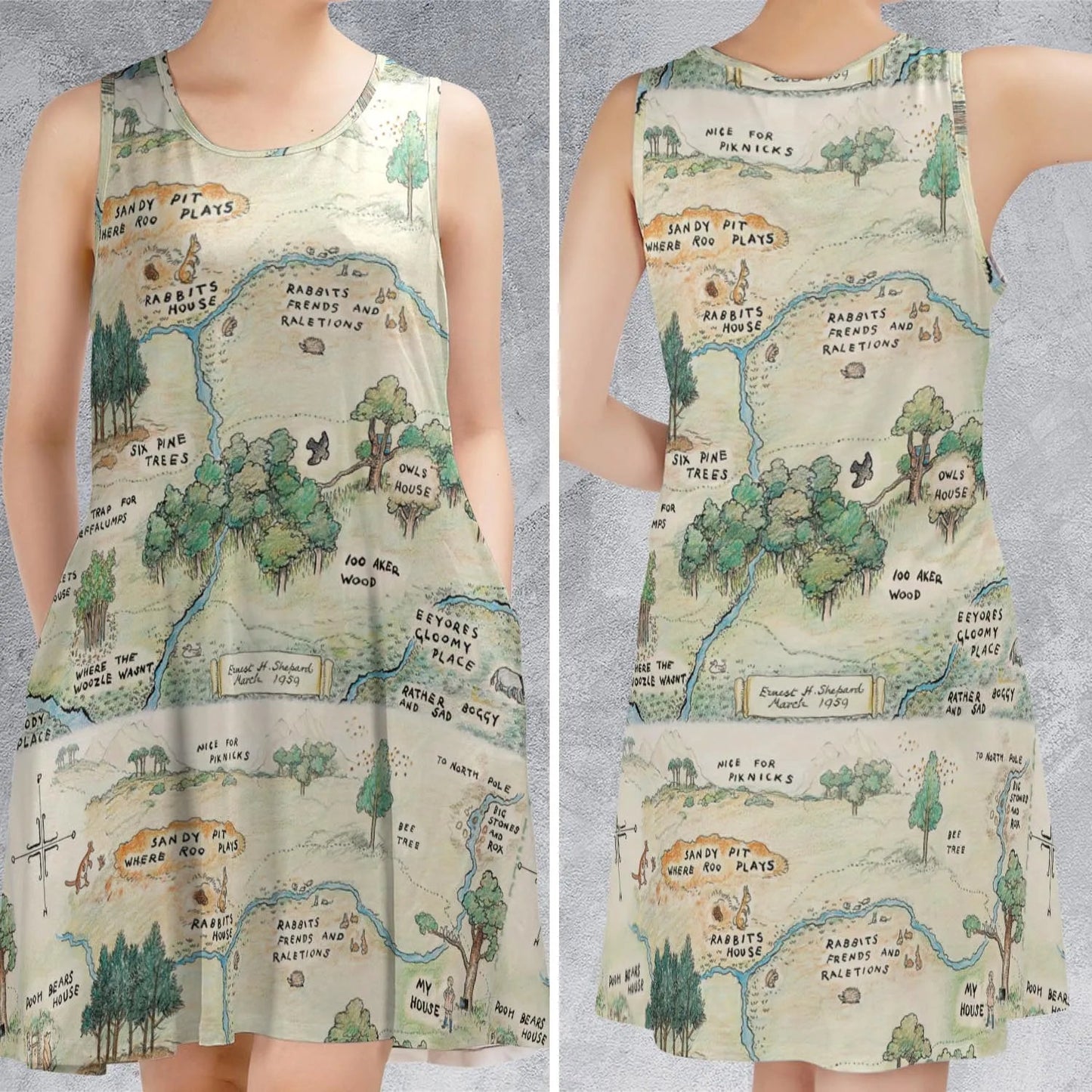 Casual Sleeveless Dress - EM96B2B1