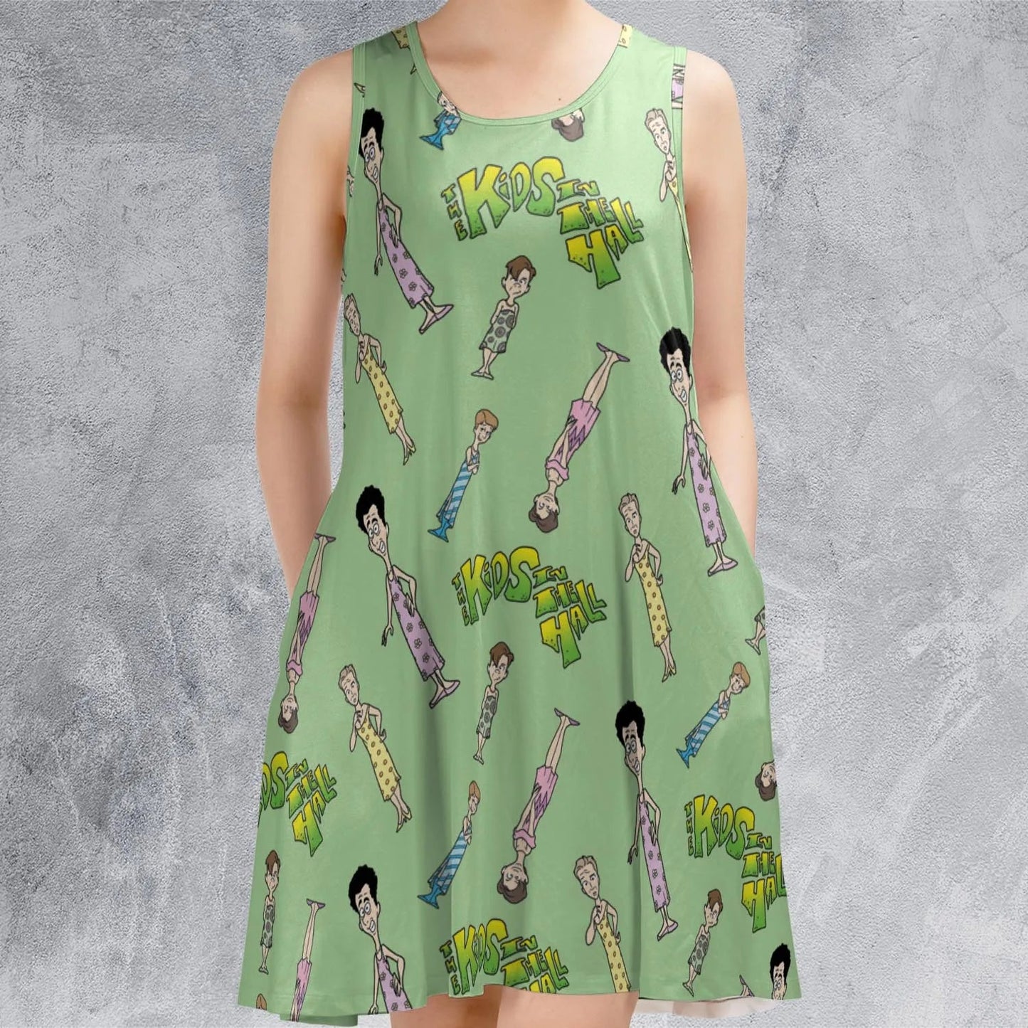 Casual Sleeveless Dress - HWN76UGE
