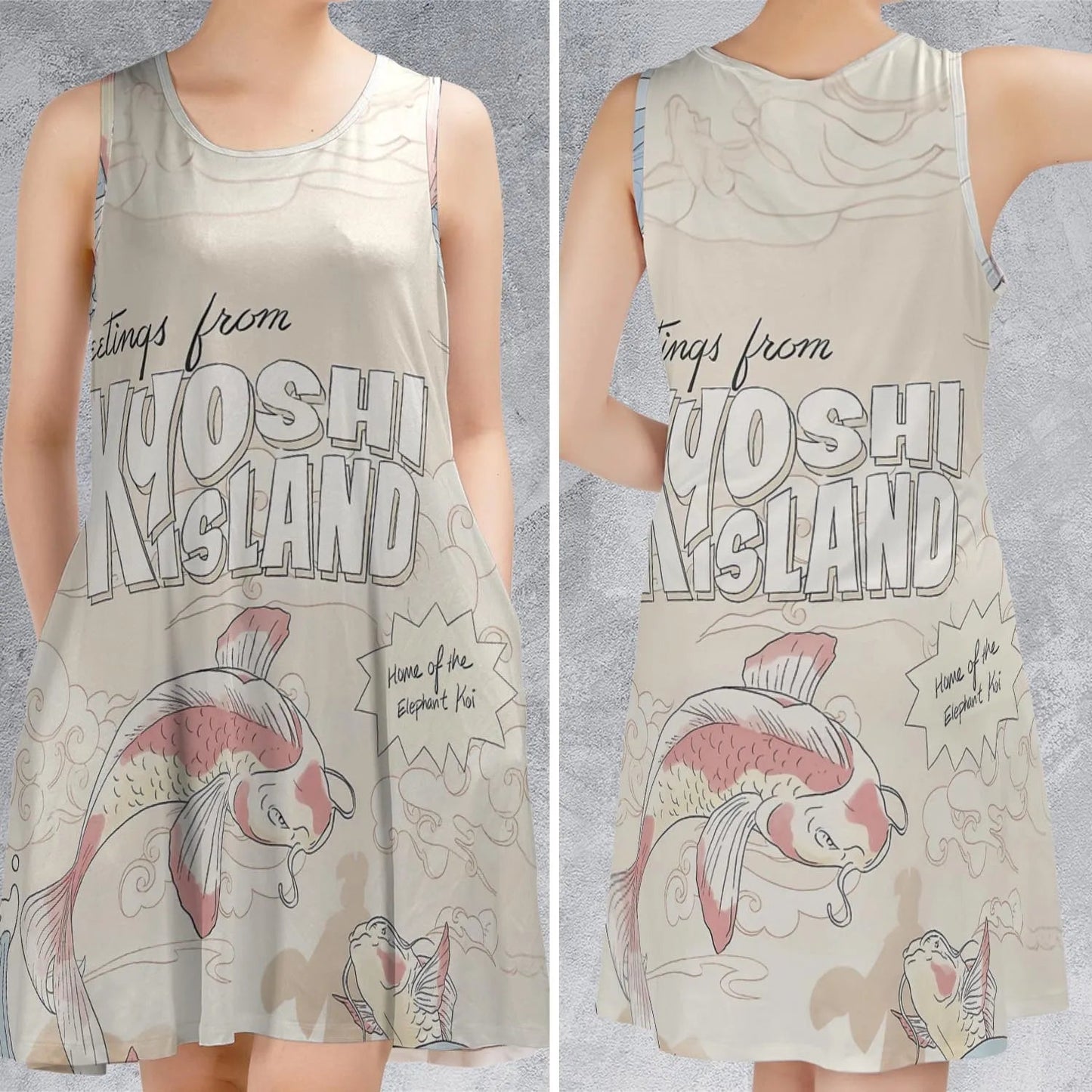 Casual Sleeveless Dress - QWNTUPV3