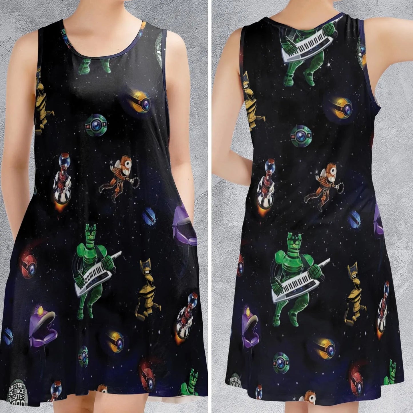 Casual Sleeveless Dress - 8SNR2TBM