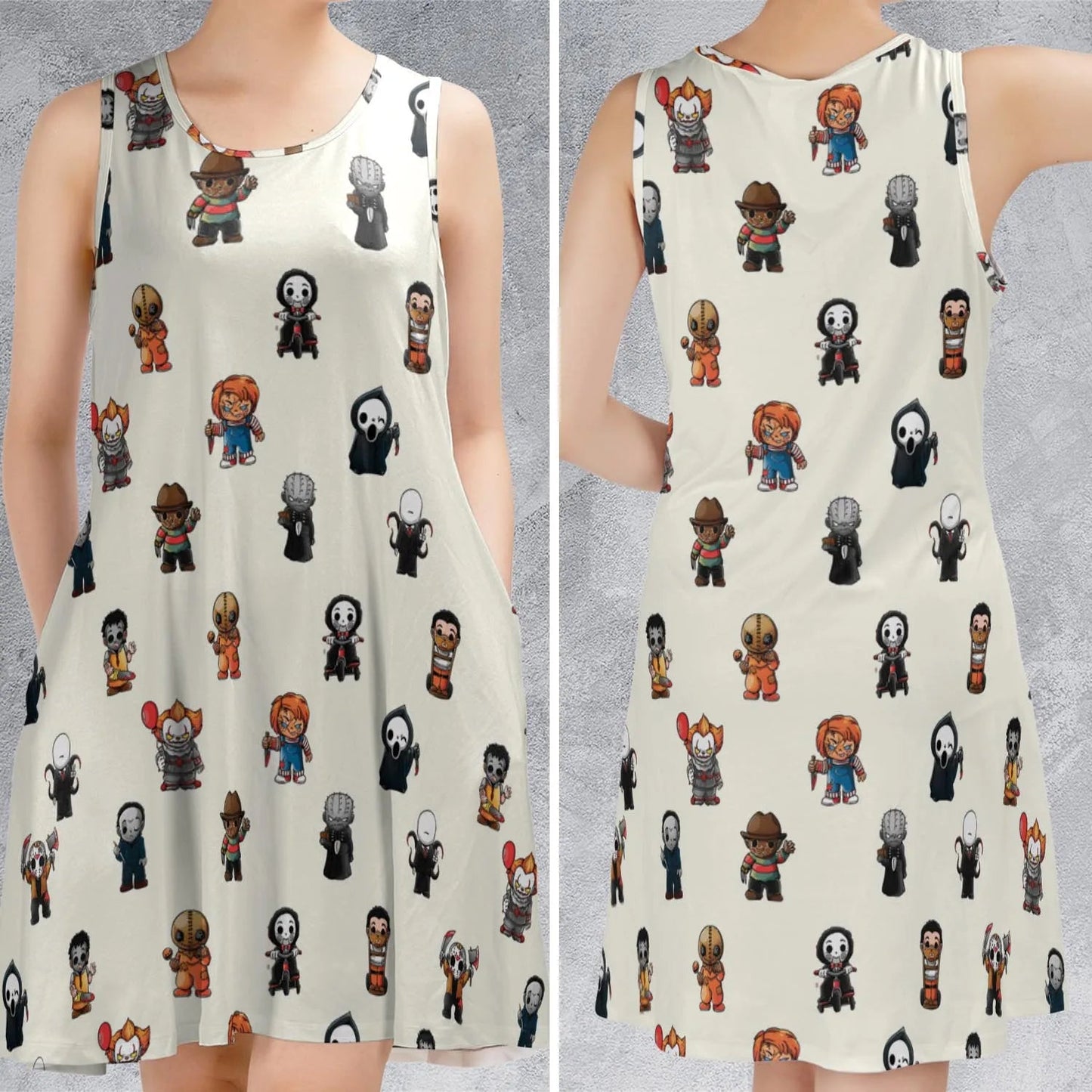 Casual Sleeveless Dress - Y2BY1CZR