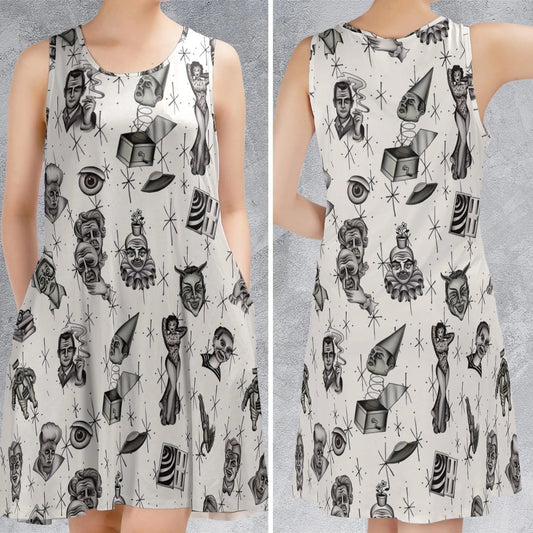 Casual Sleeveless Dress - 4FHVB693