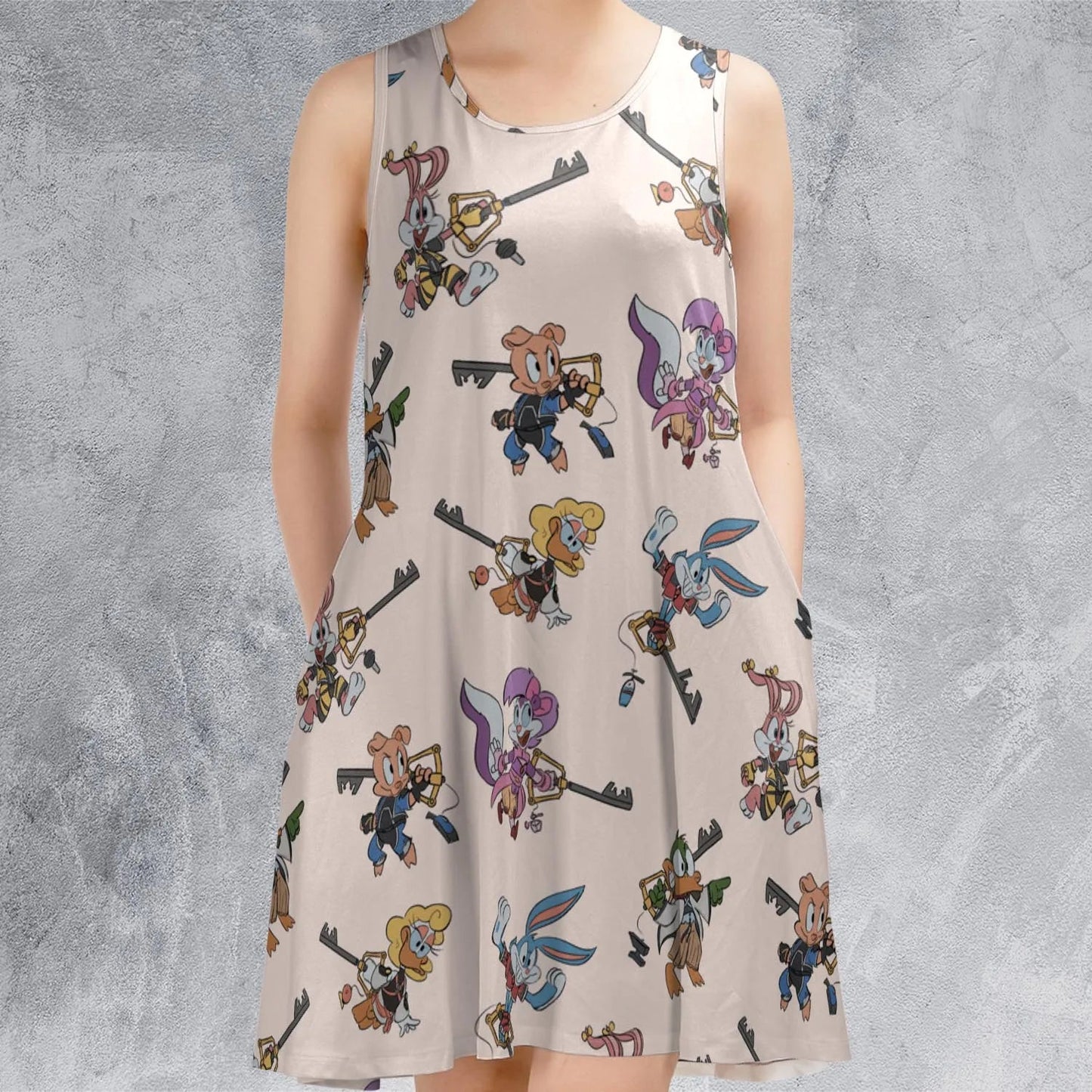 Casual Sleeveless Dress - 9A429KVC