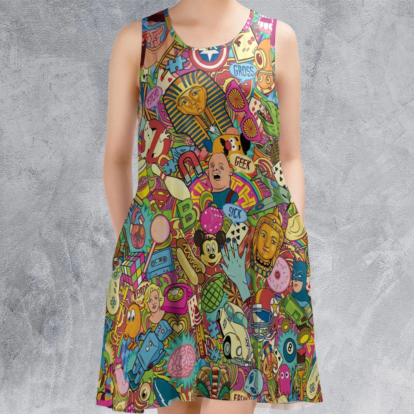 Casual Sleeveless Dress - 3523NZ9B