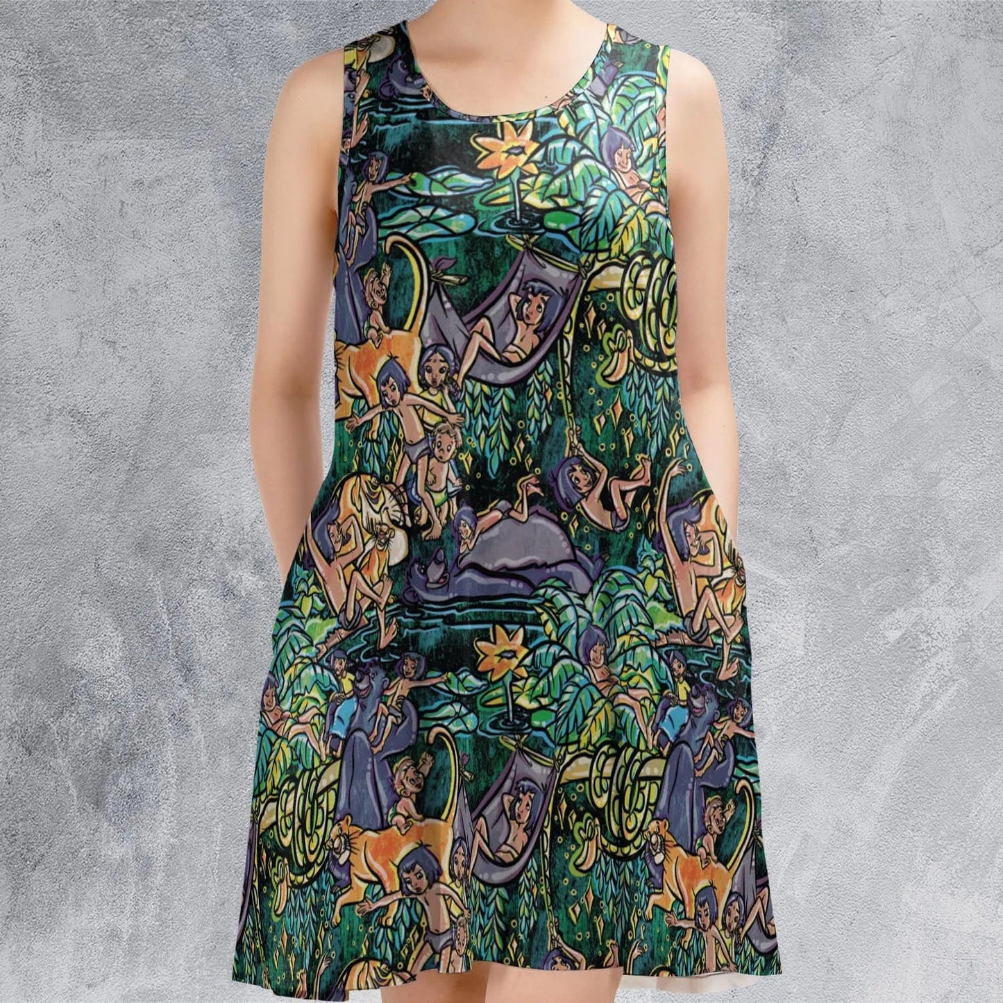 Casual Sleeveless Dress - FSDMZUWF