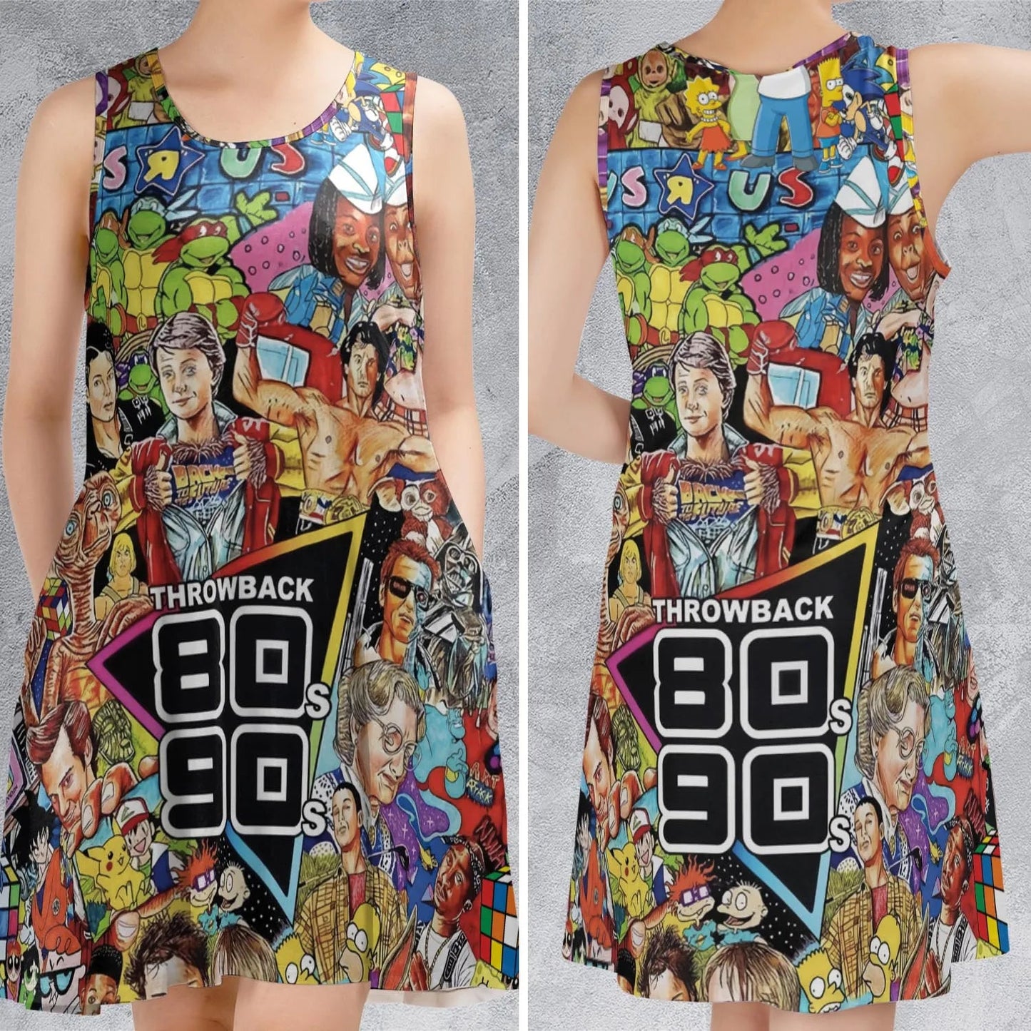 Casual Sleeveless Dress - CU8KB57C