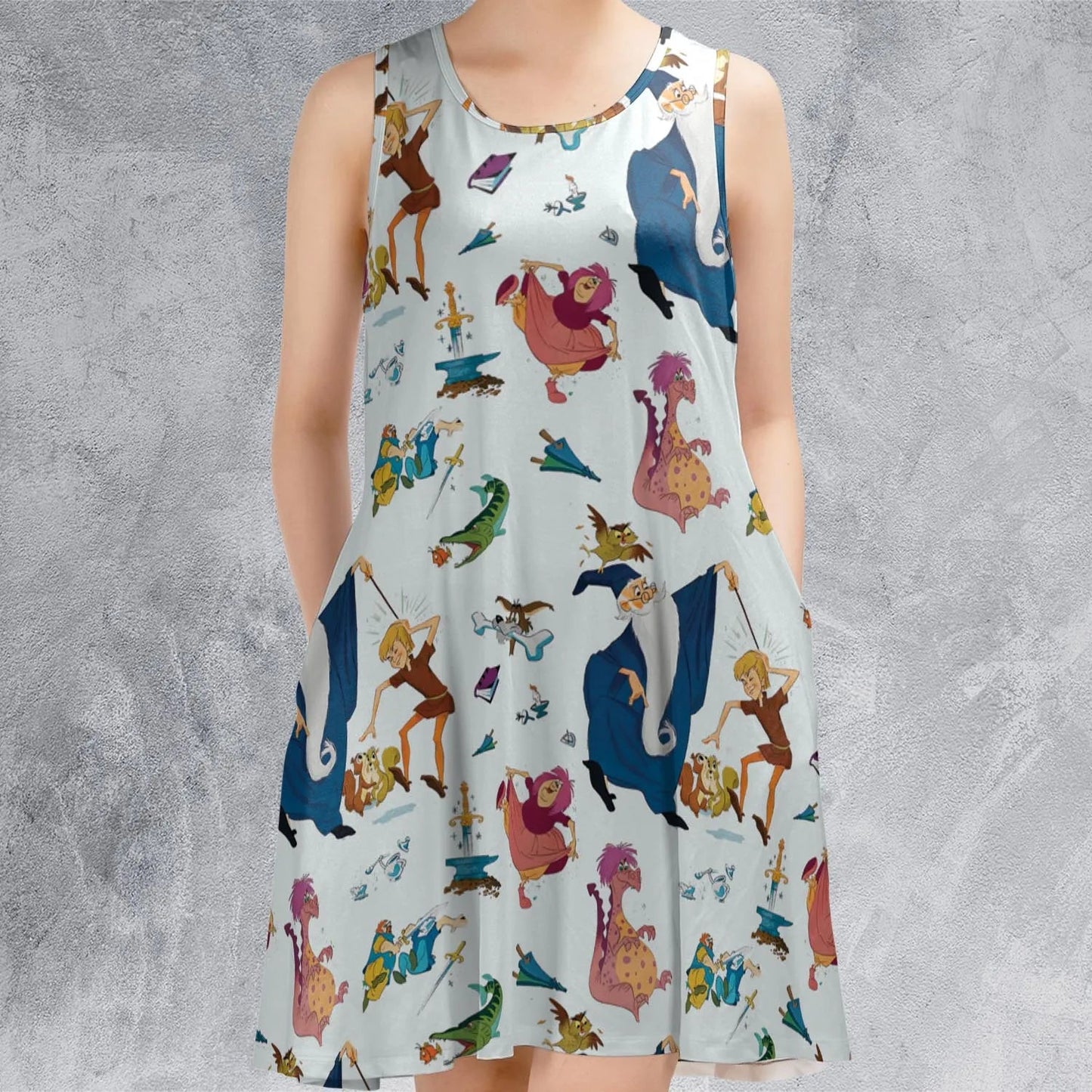 Casual Sleeveless Dress - PKJTFA3E