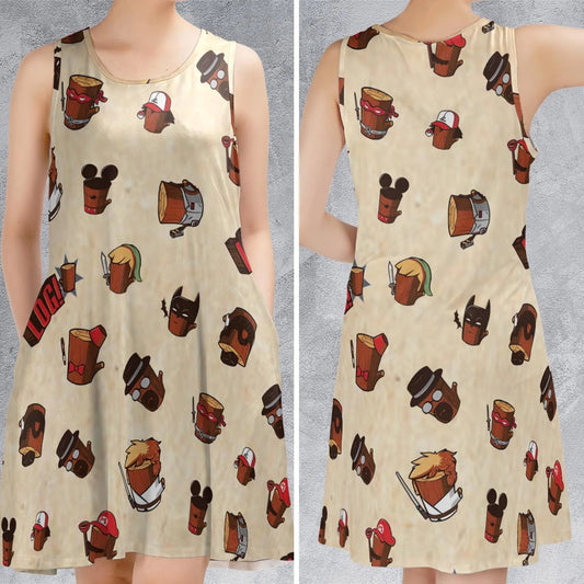 Casual Sleeveless Dress - 8FRFQUU1