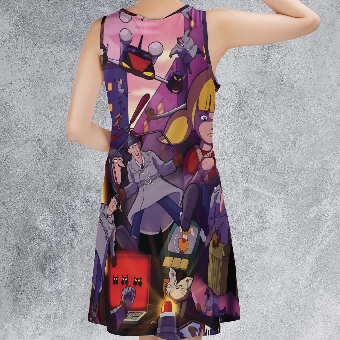 Casual Sleeveless Dress - YNGNTB32