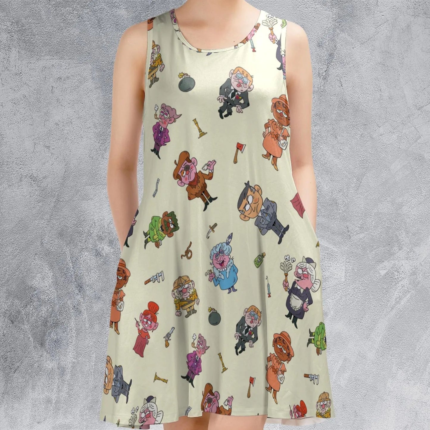 Casual Sleeveless Dress - KPTS52LQ