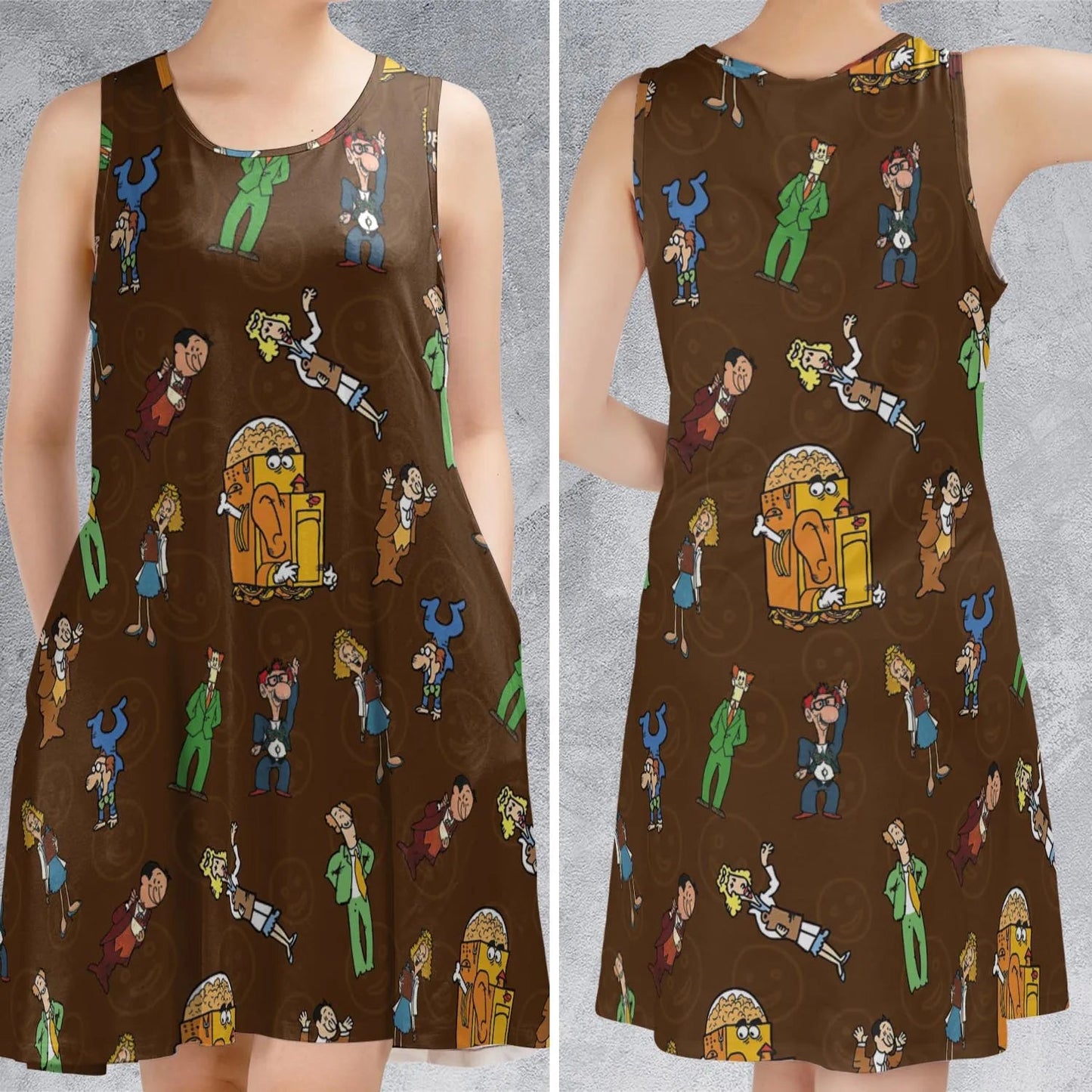 Casual Sleeveless Dress - J9Q6KY5X
