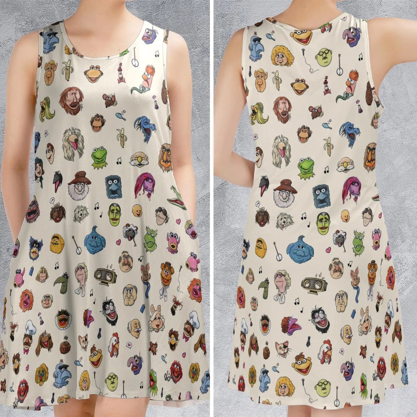 Casual Sleeveless Dress - DHRXD247