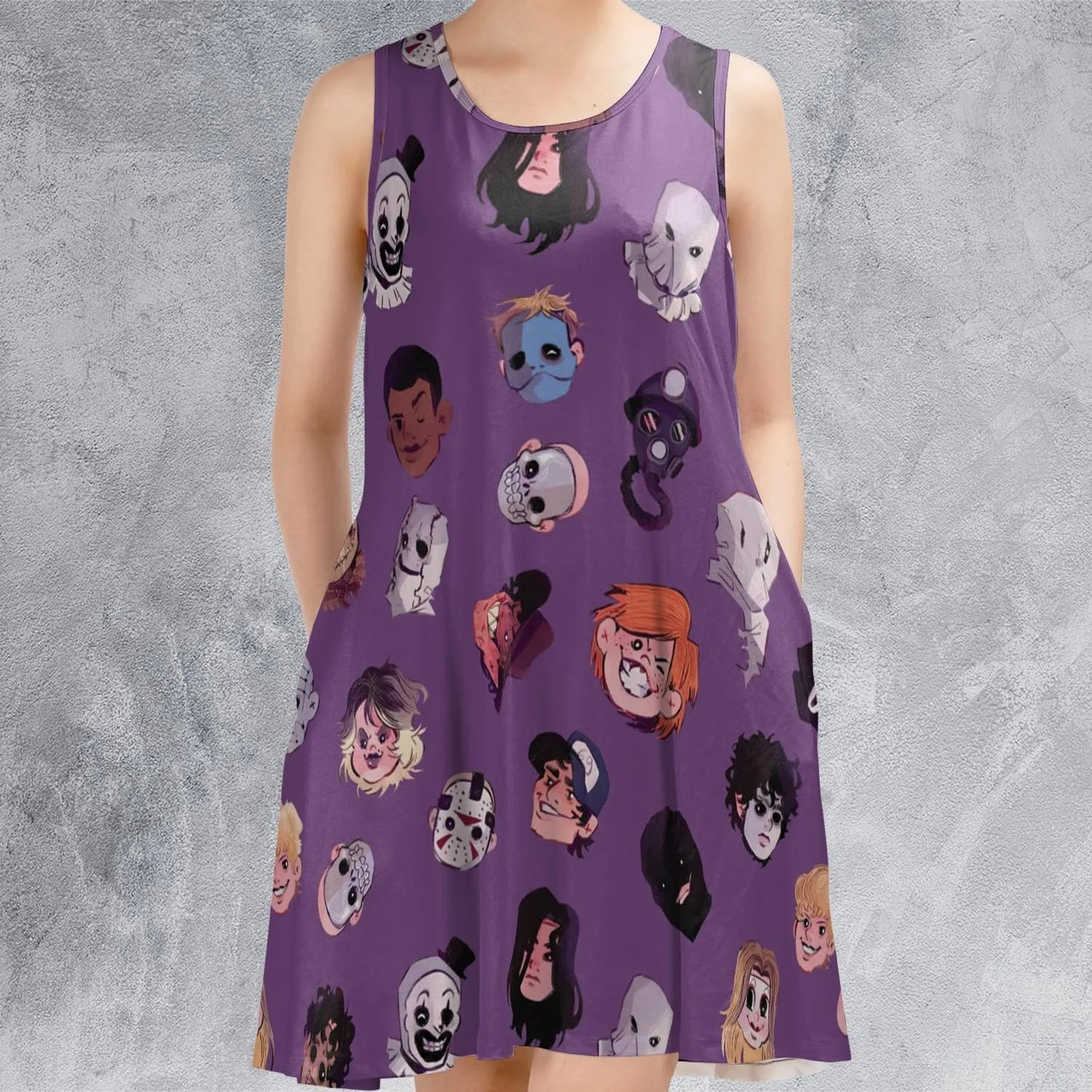 Casual Sleeveless Dress - Y6Q7G53S