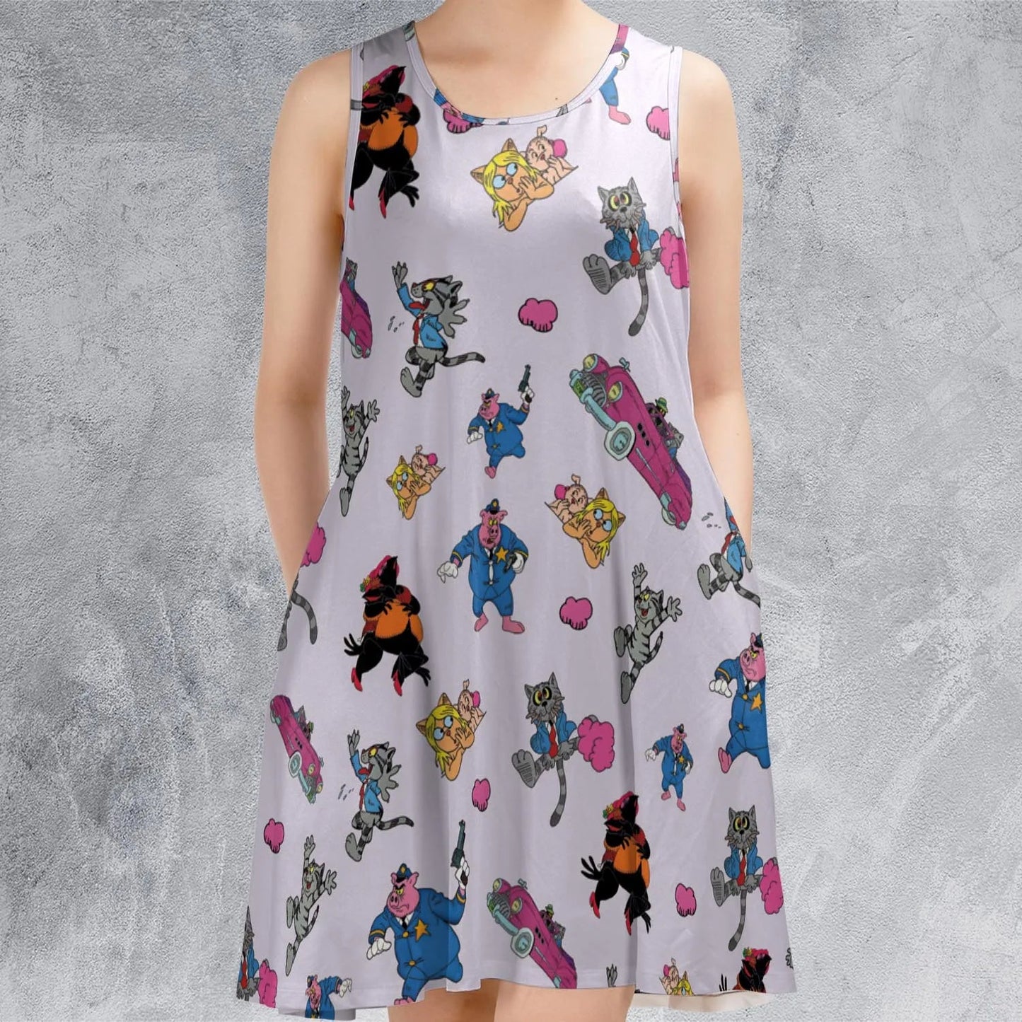 Casual Sleeveless Dress - 4HPDQYZN