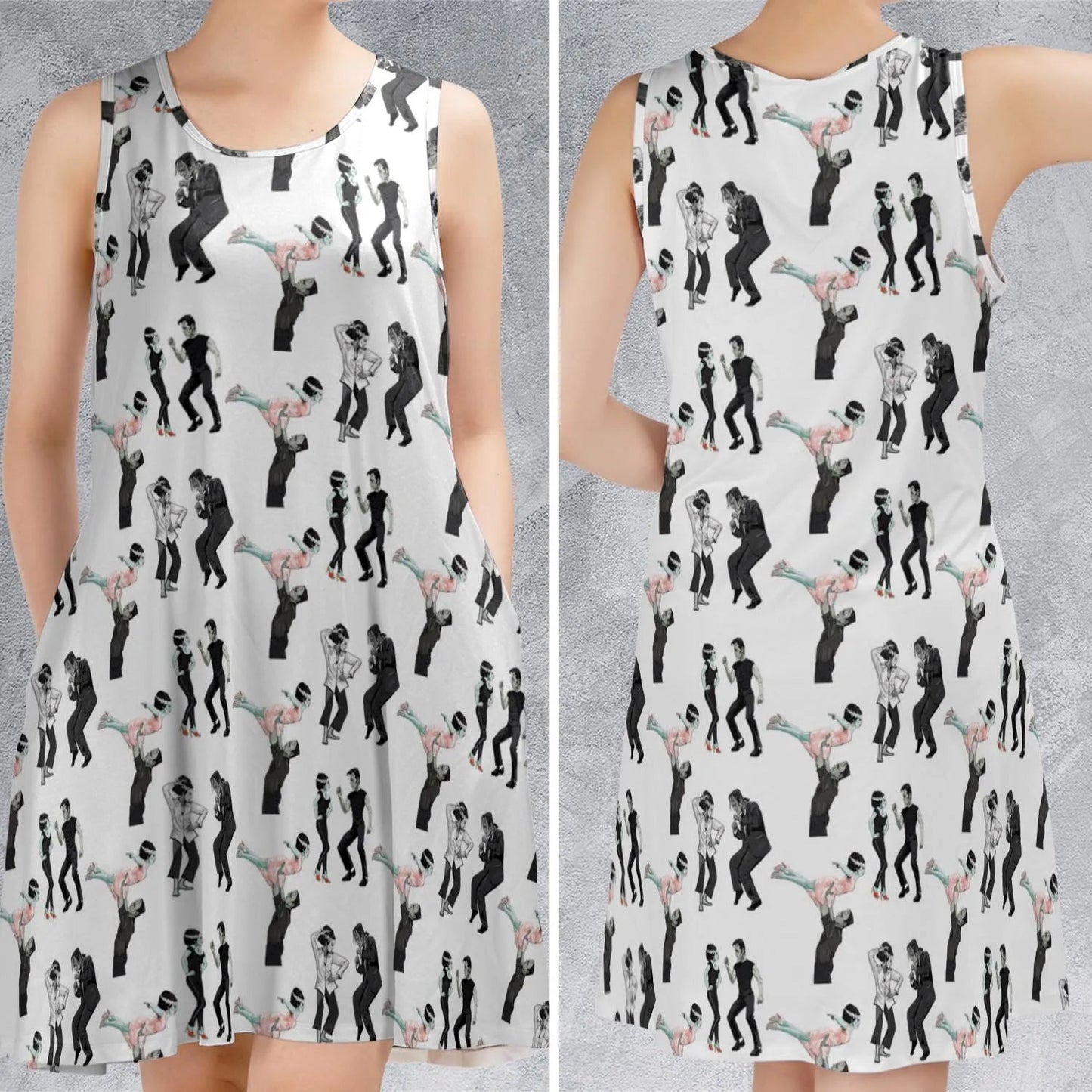 Casual Sleeveless Dress - 9DQ1DE4H