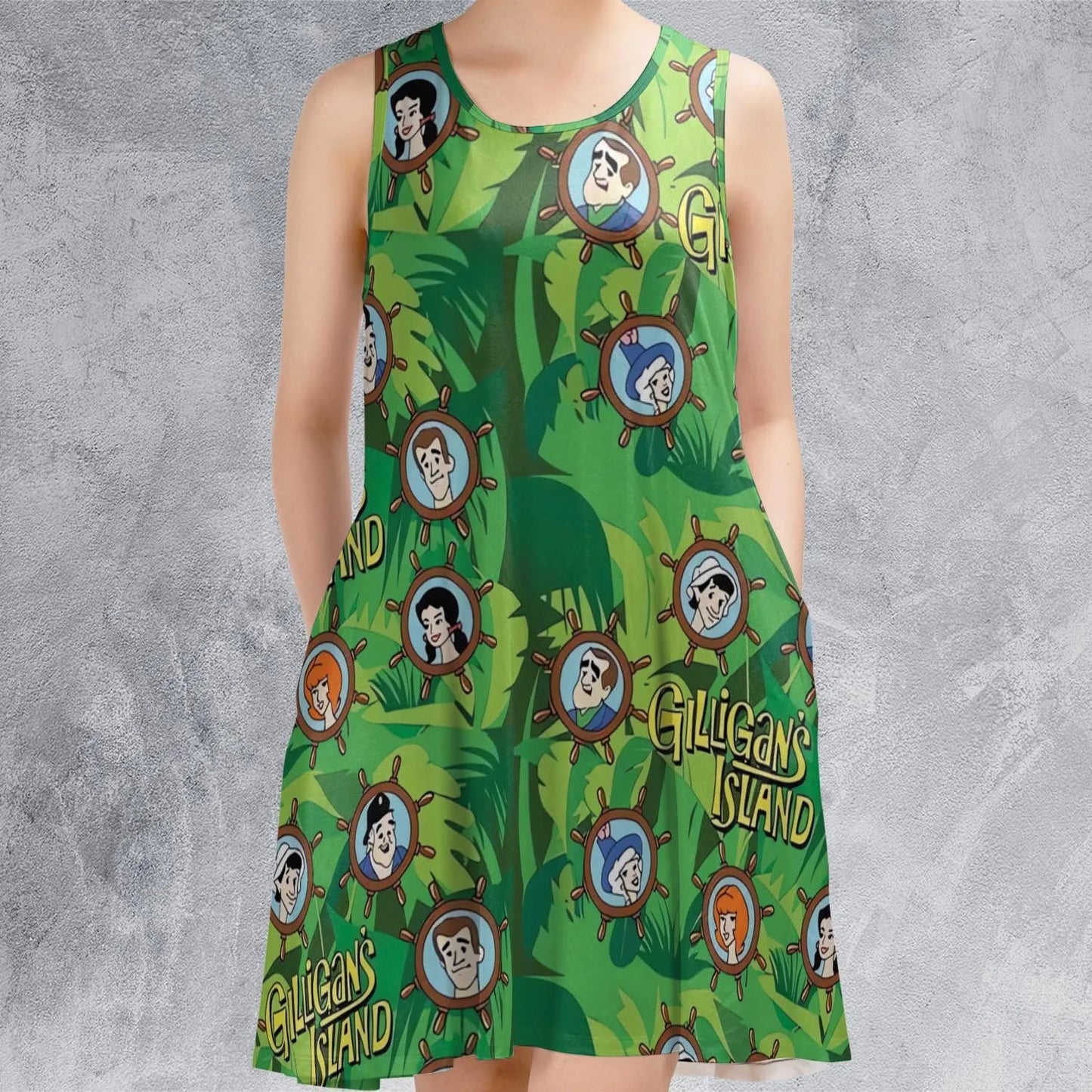 Casual Sleeveless Dress - S4ZLRTLD