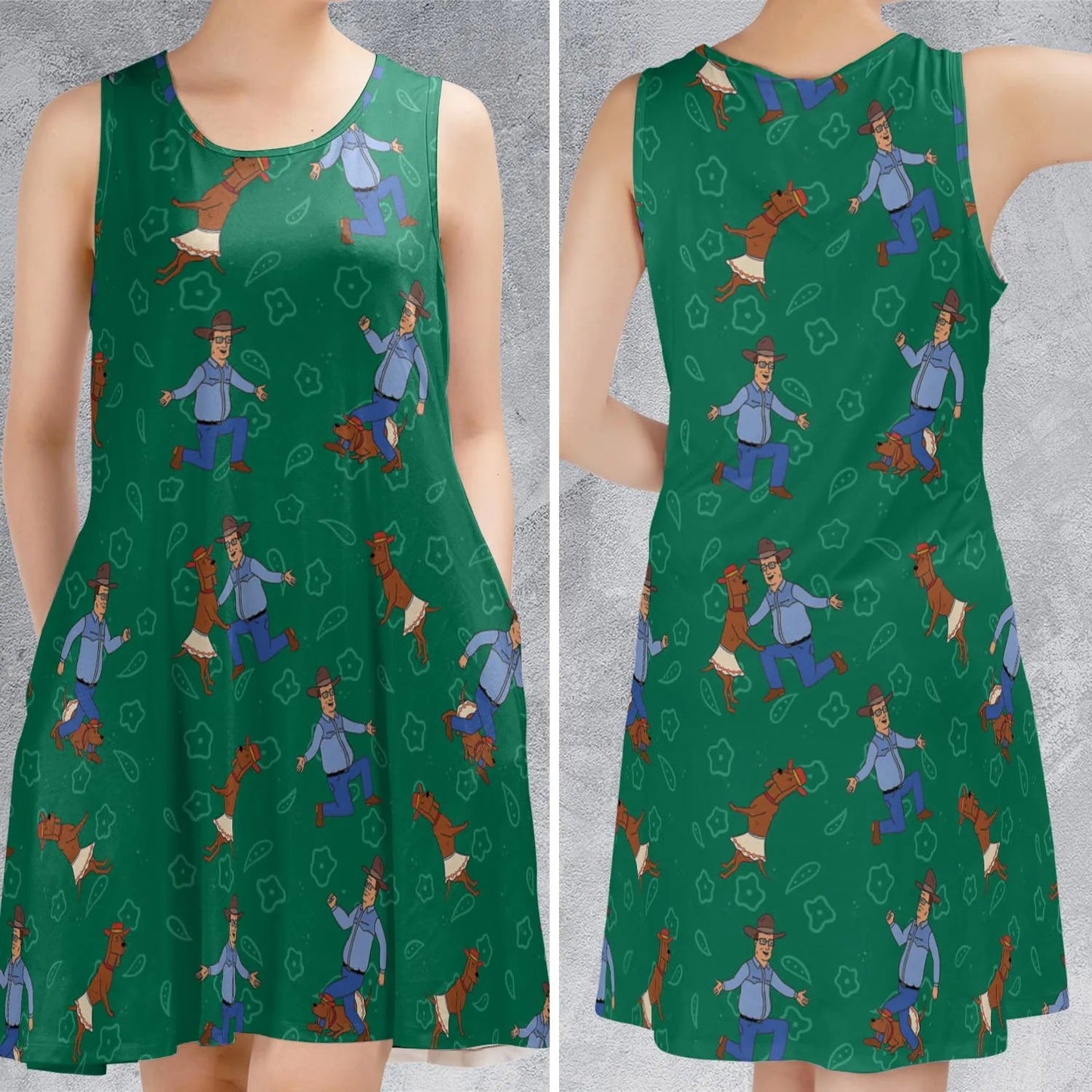 Casual Sleeveless Dress - VM8K6T6Z