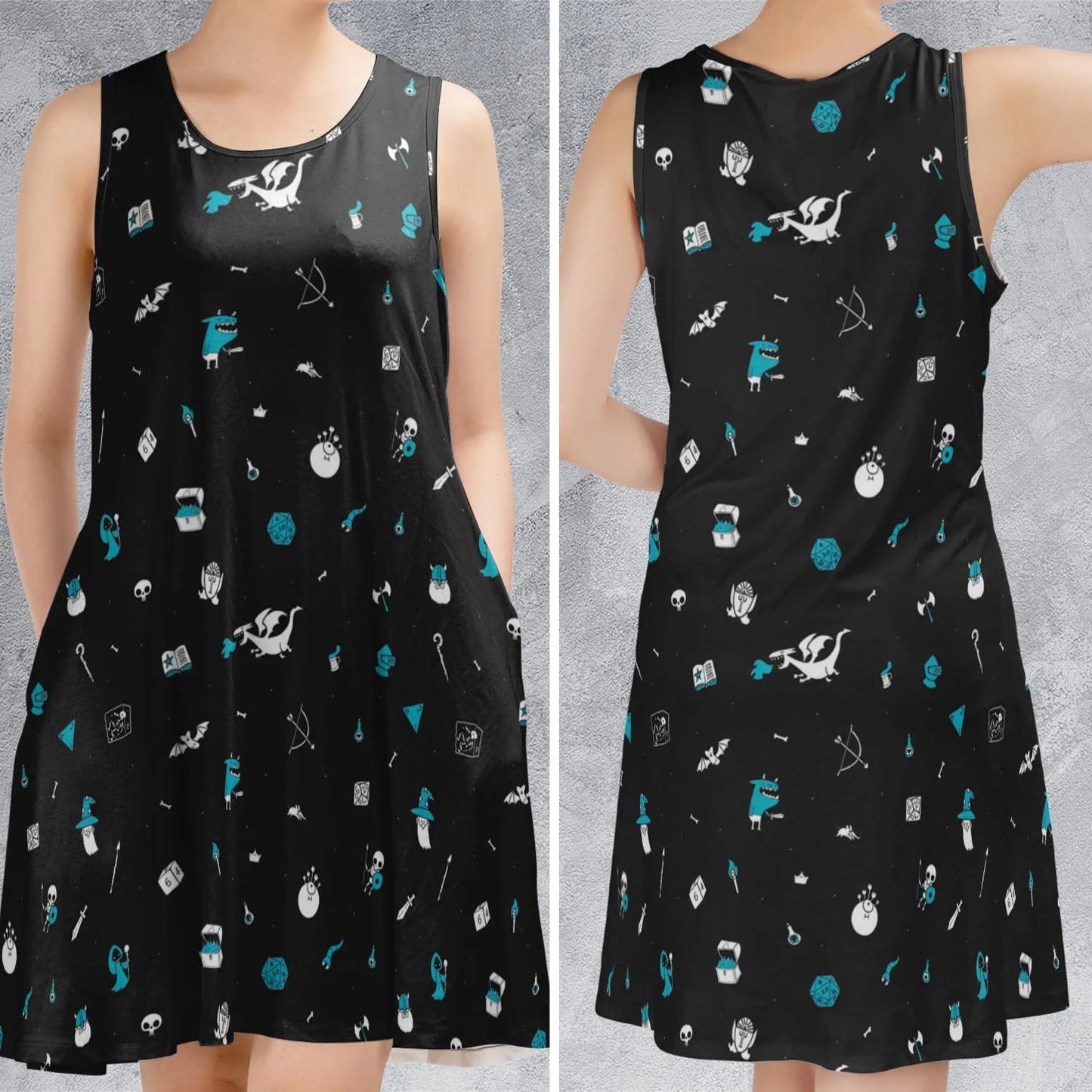 Casual Sleeveless Dress - ZB1P5D7F