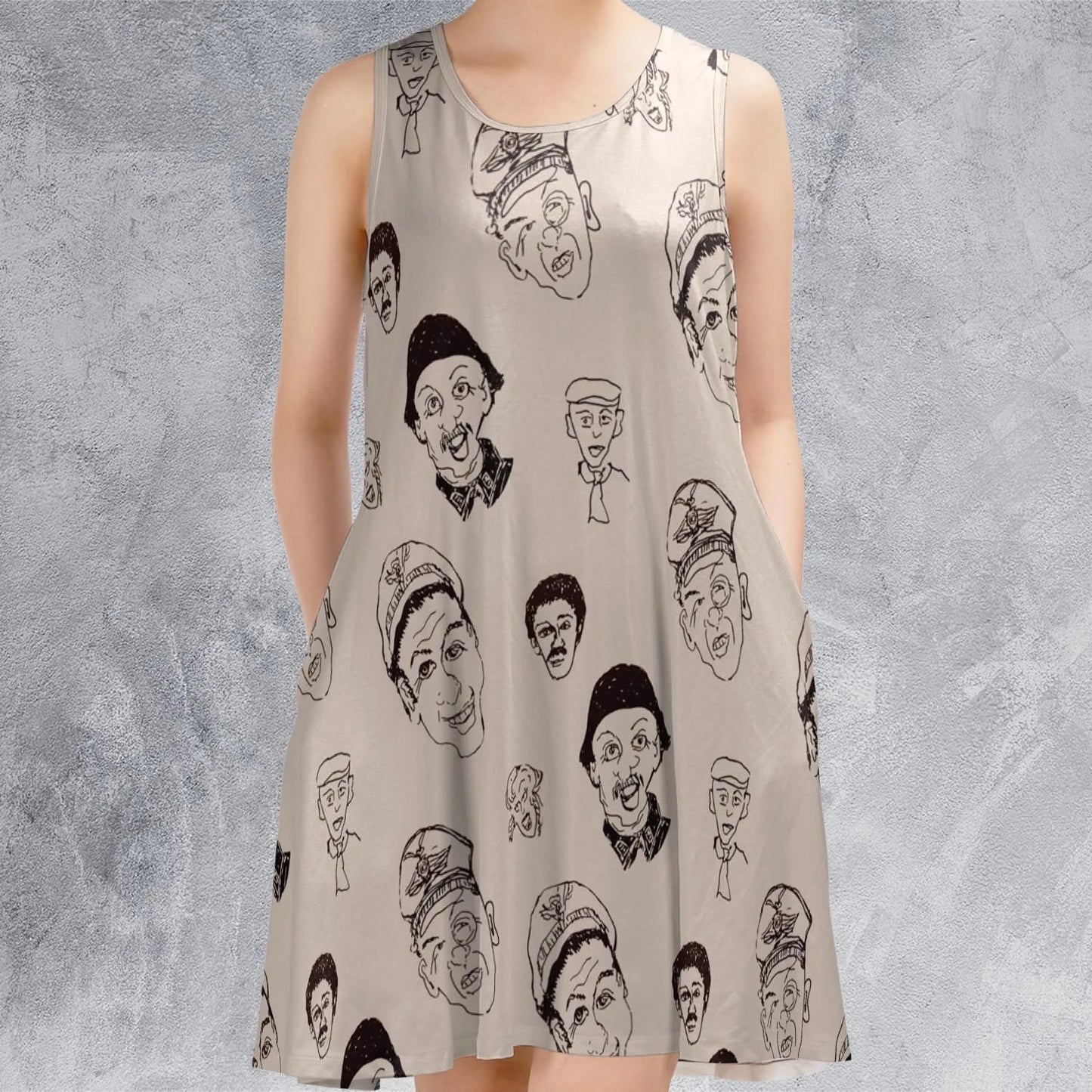 Casual Sleeveless Dress - 9GQ5R33N
