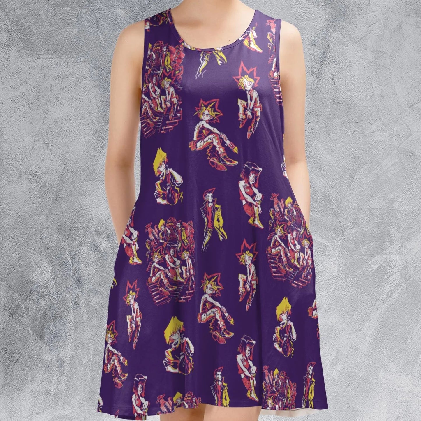 Casual Sleeveless Dress - 7C6Z6XD8
