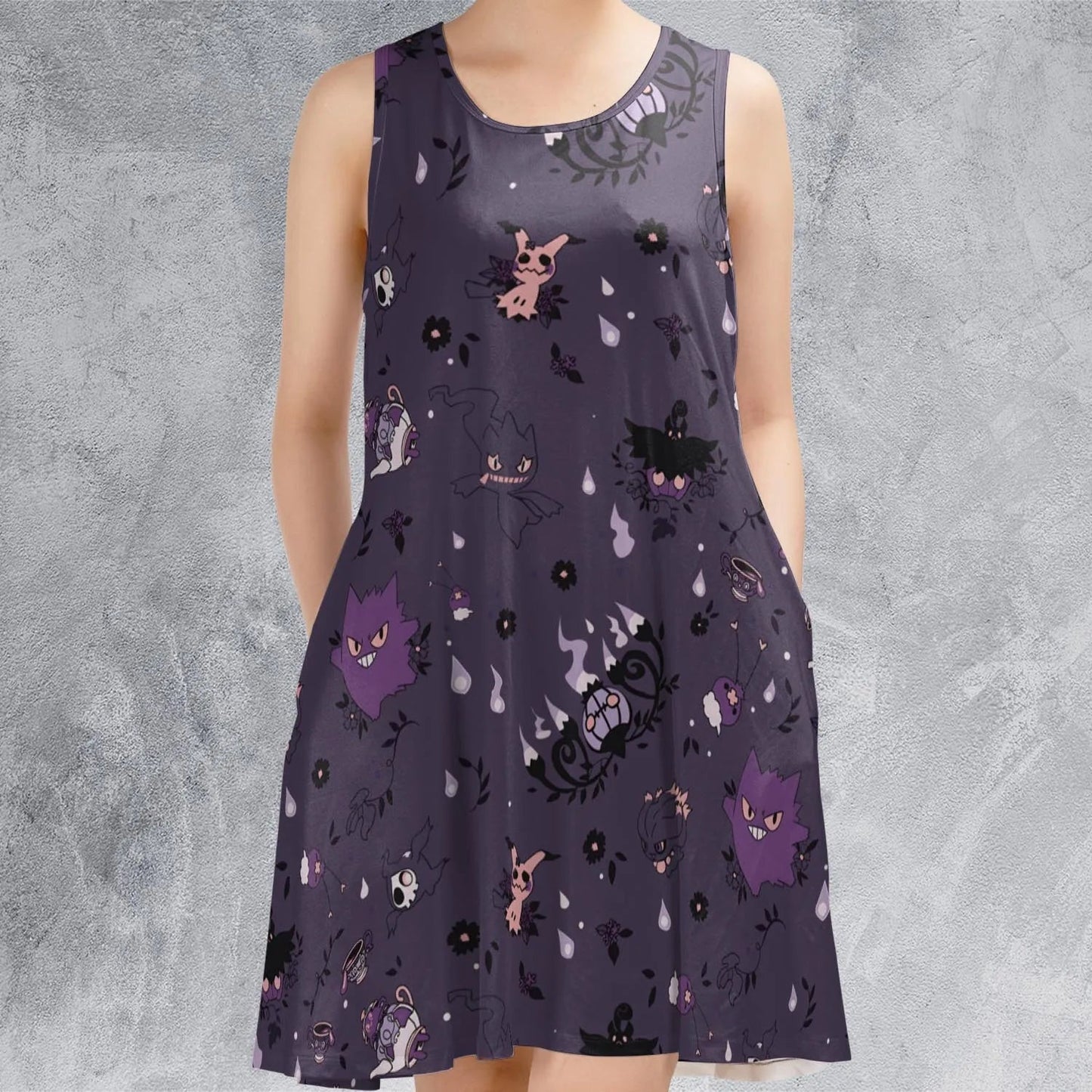 Casual Sleeveless Dress - 4NATLURT