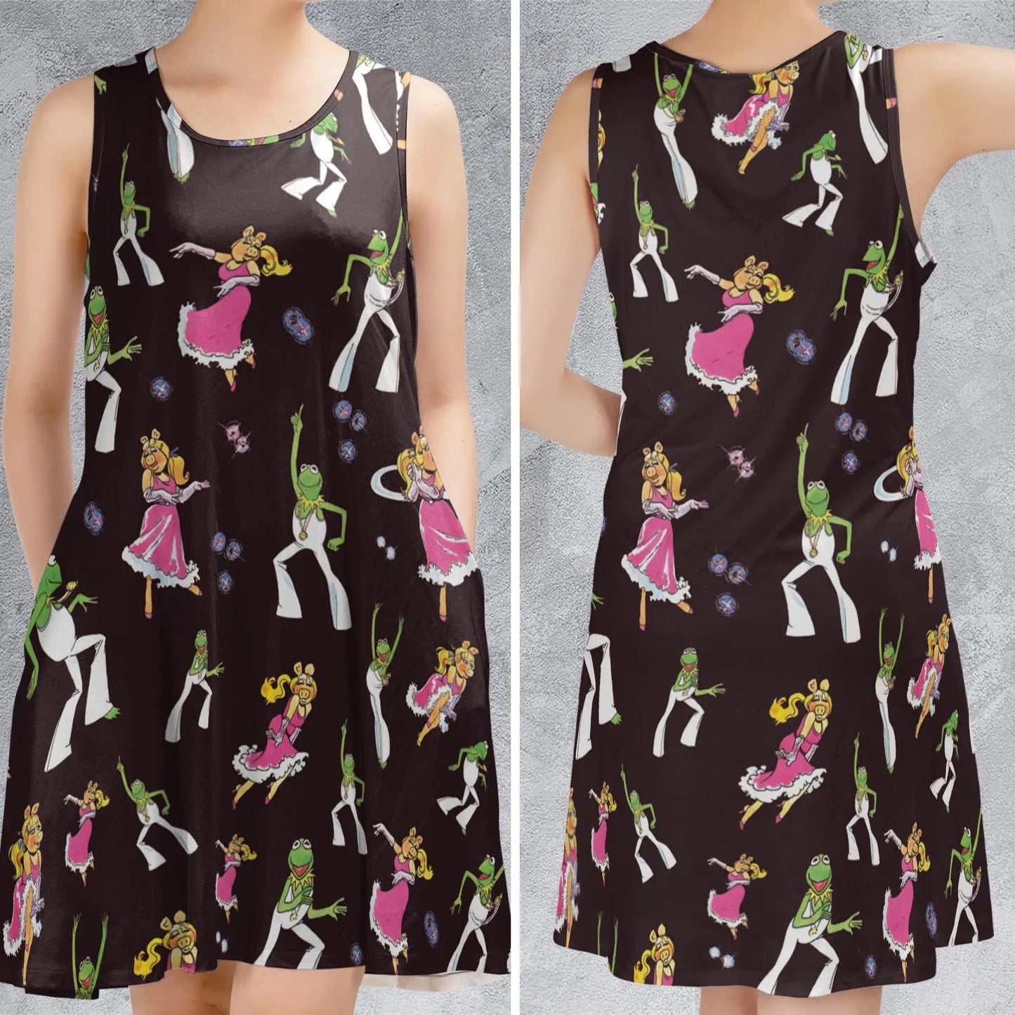 Casual Sleeveless Dress - N15BDQK1