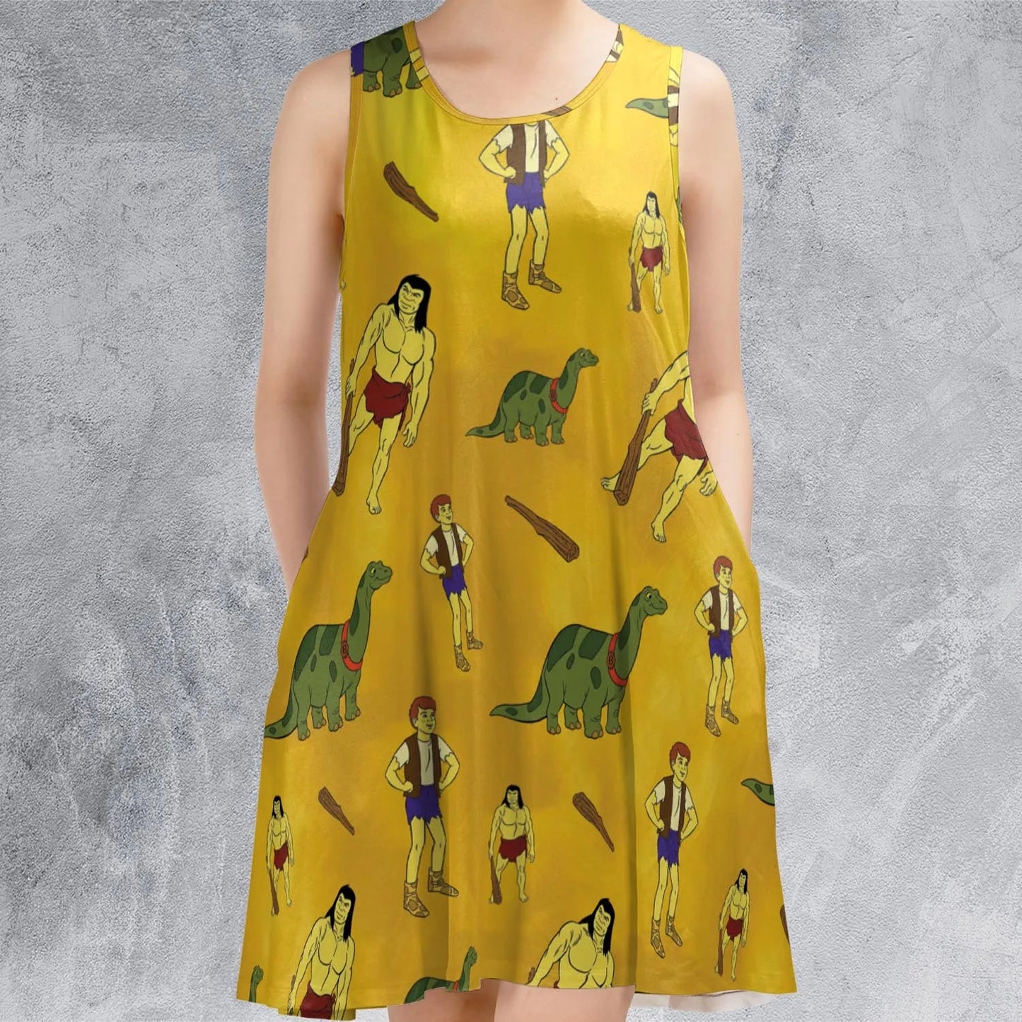 Casual Sleeveless Dress - V3CESGSM