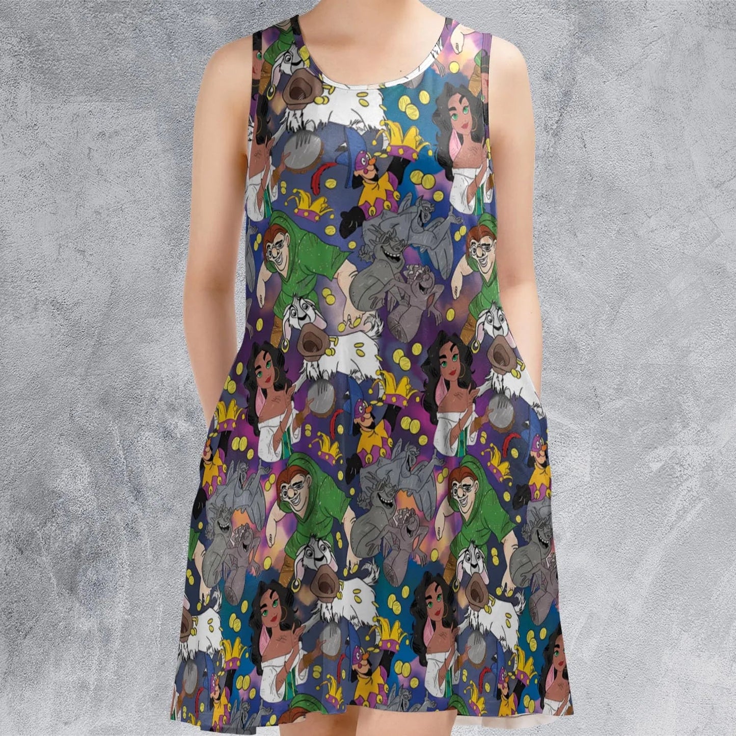 Casual Sleeveless Dress - P8W6DKYL