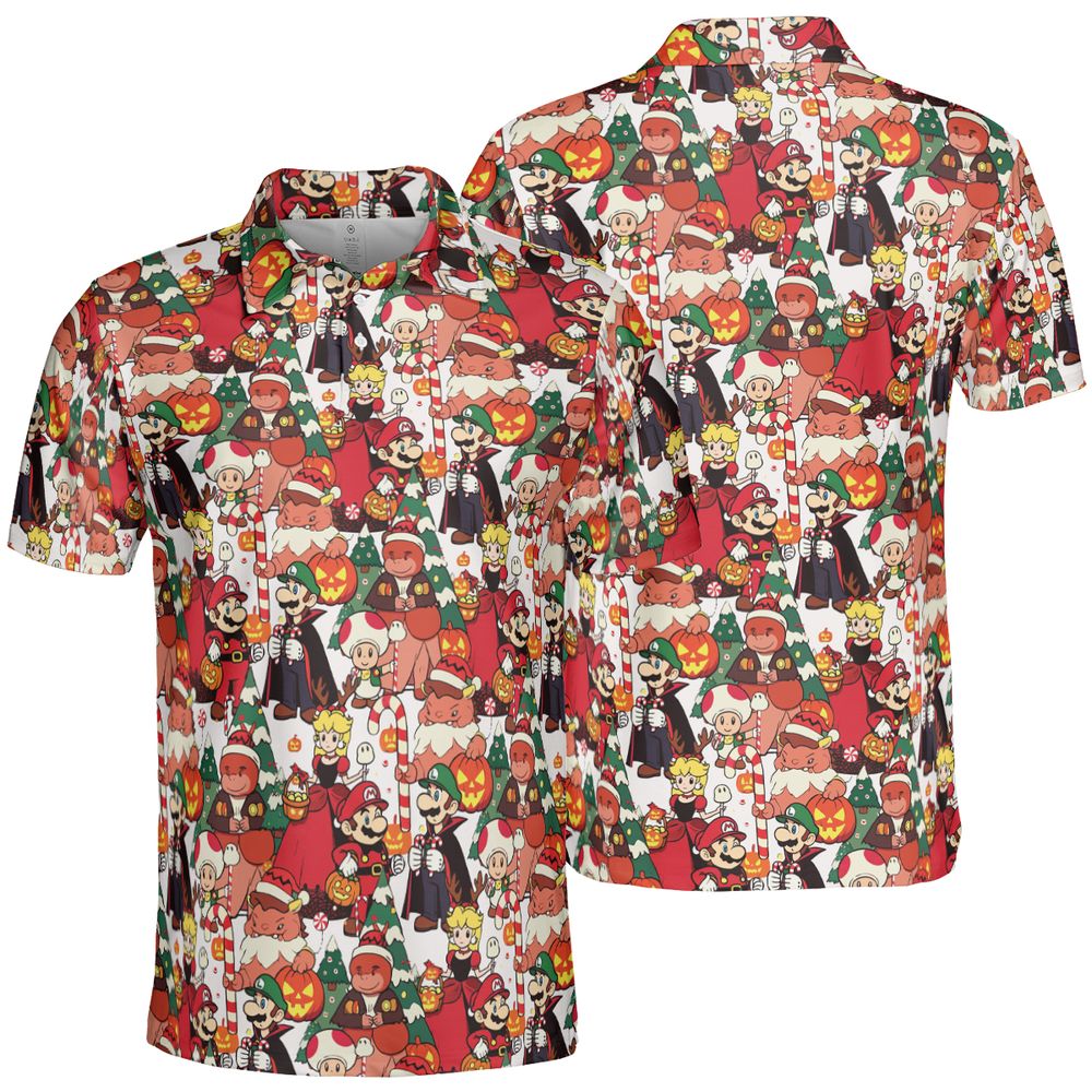 AOP Men/Women Polo Shirt - S8EHFL2W -  - 2