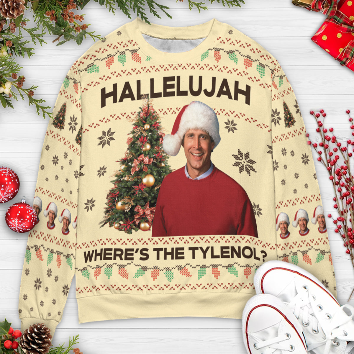 Ugly Christmas Sweatshirt - HBCCURT8
