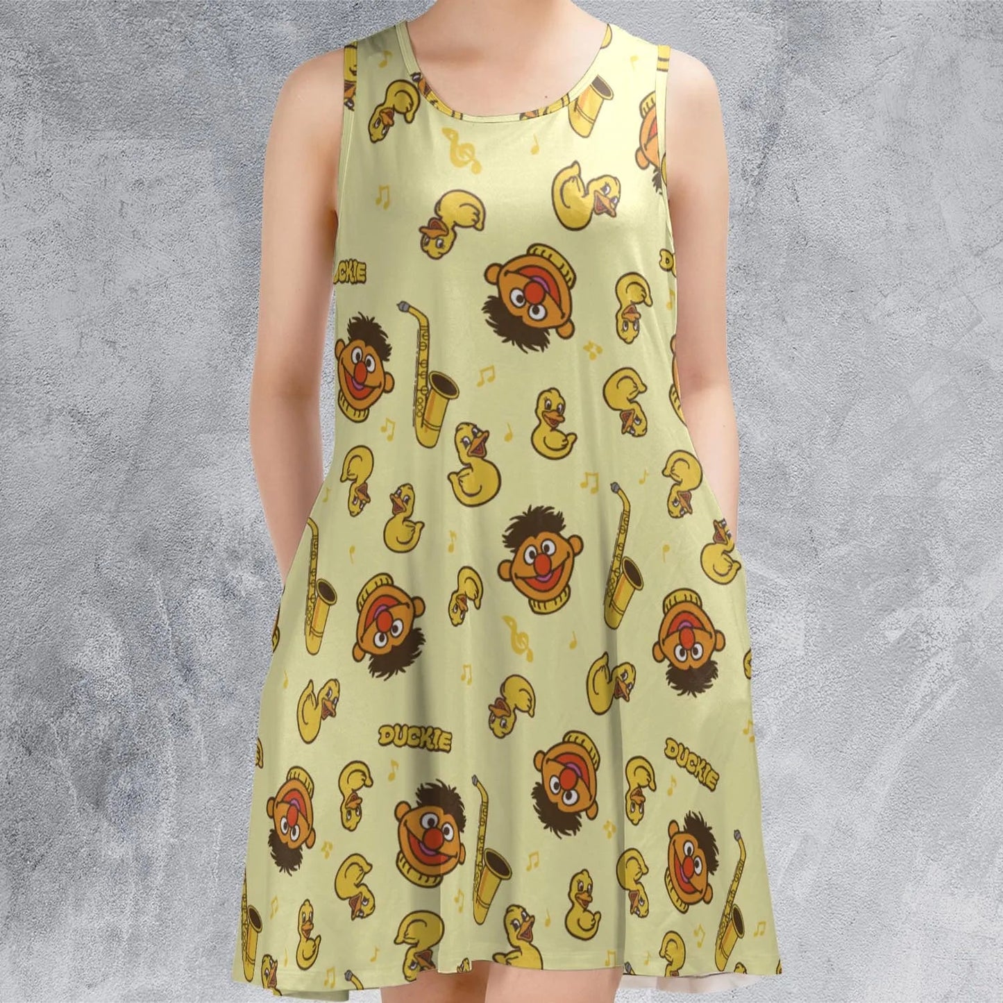 Casual Sleeveless Dress - 1TVBE1MV