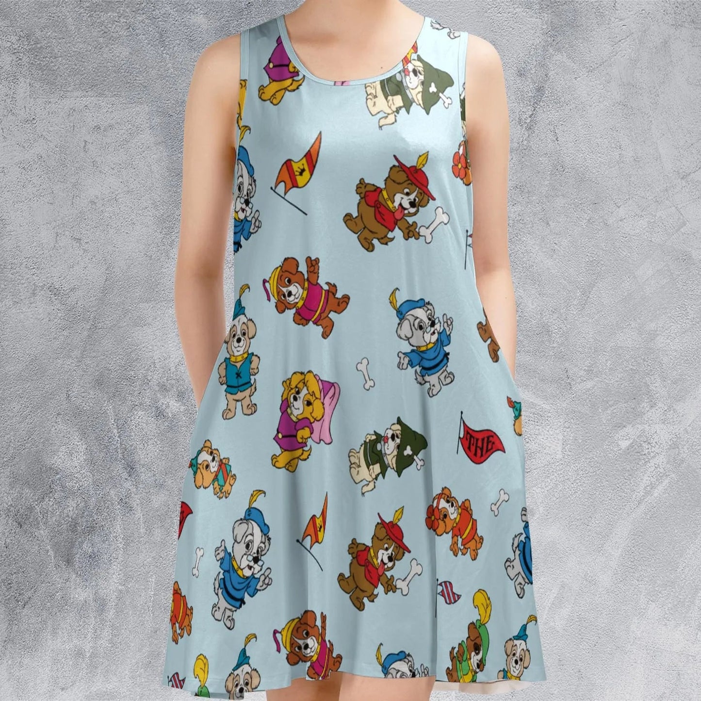 Casual Sleeveless Dress - UE1ZRS2W