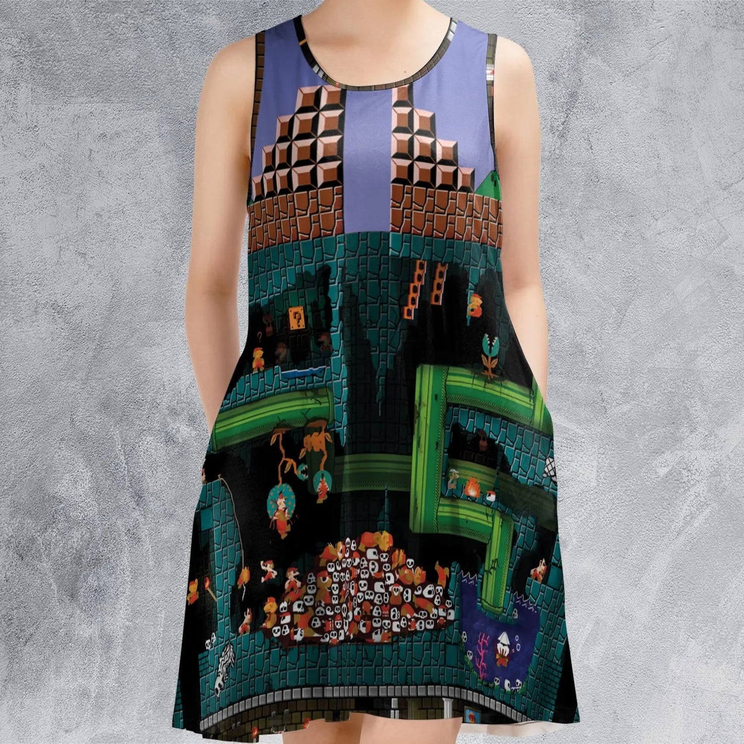 Casual Sleeveless Dress - M4Y4KLXR