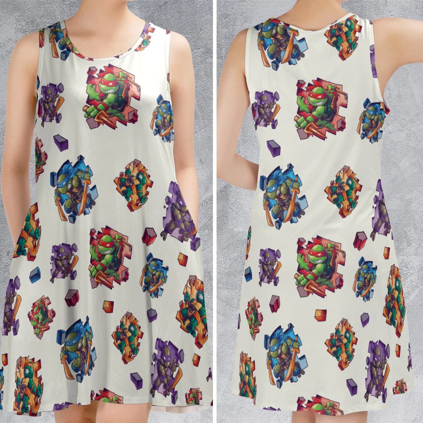 Casual Sleeveless Dress - TGS3ANEH