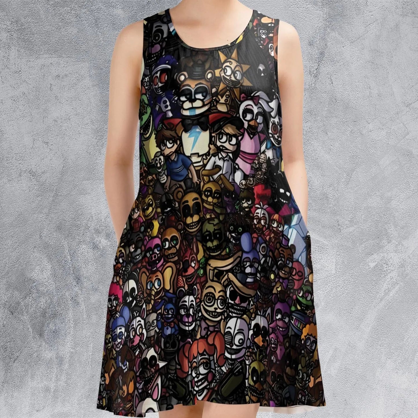 Casual Sleeveless Dress - BT8ATNEX