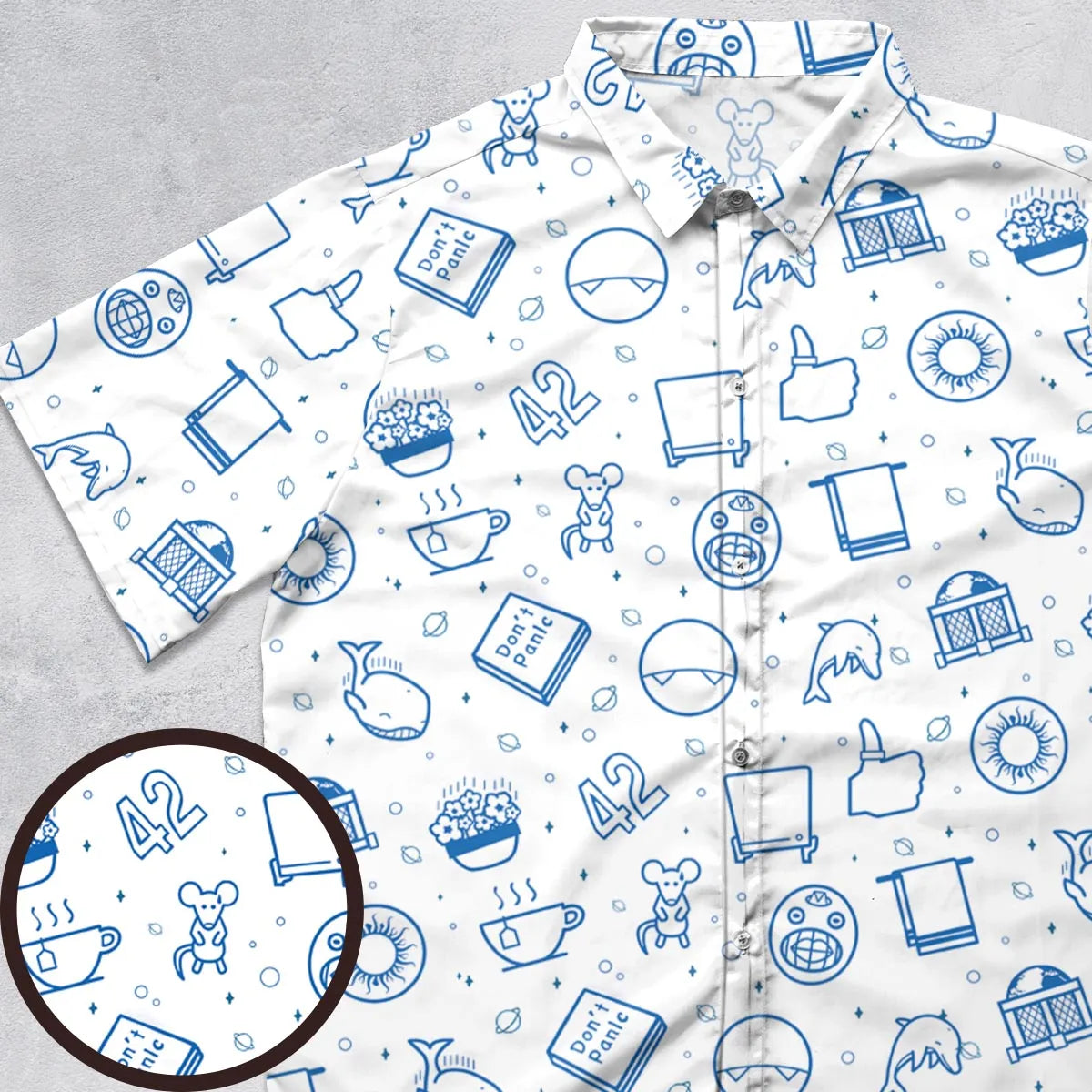 Short Sleeve Button Shirt - T49J38AF