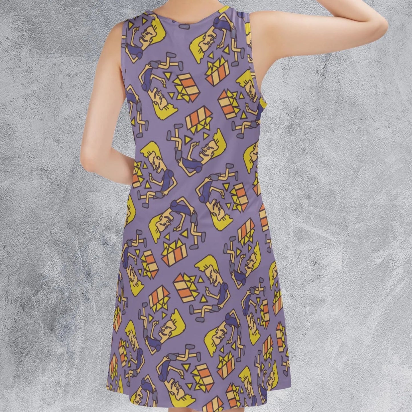Casual Sleeveless Dress - DQUA1A5F