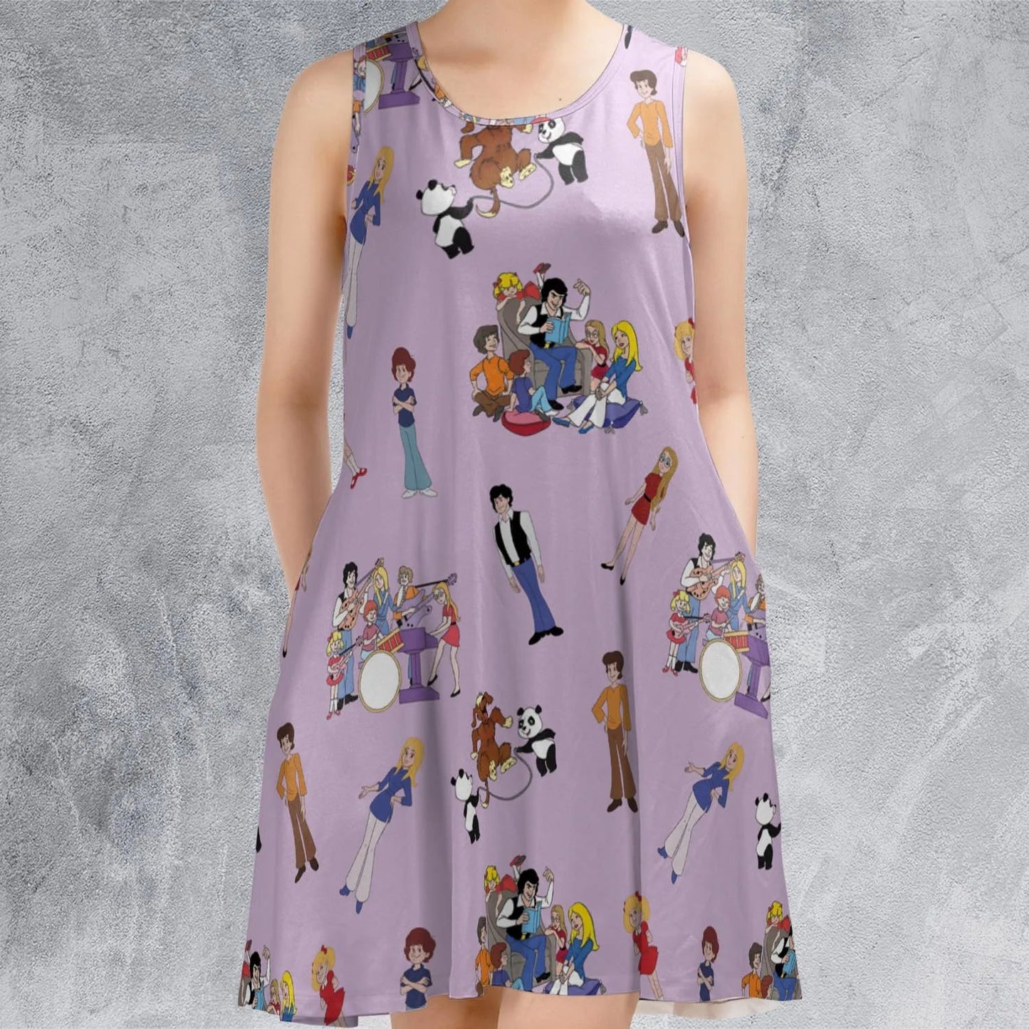 Casual Sleeveless Dress - VMM2P58C