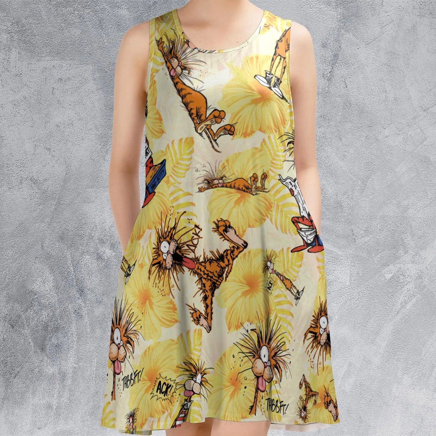 Casual Sleeveless Dress - 4JKMT3YH