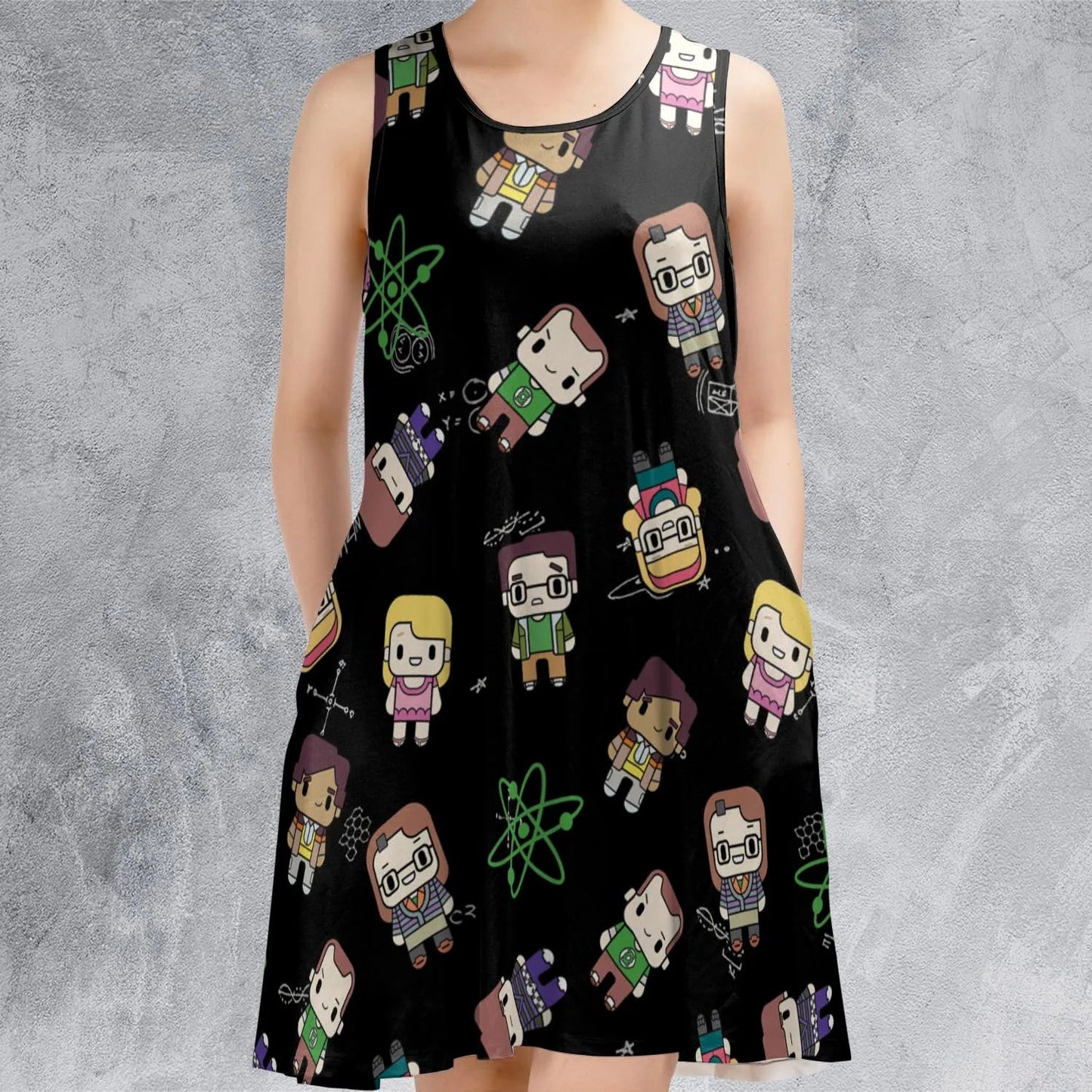 Casual Sleeveless Dress - JEJ9ZKPS