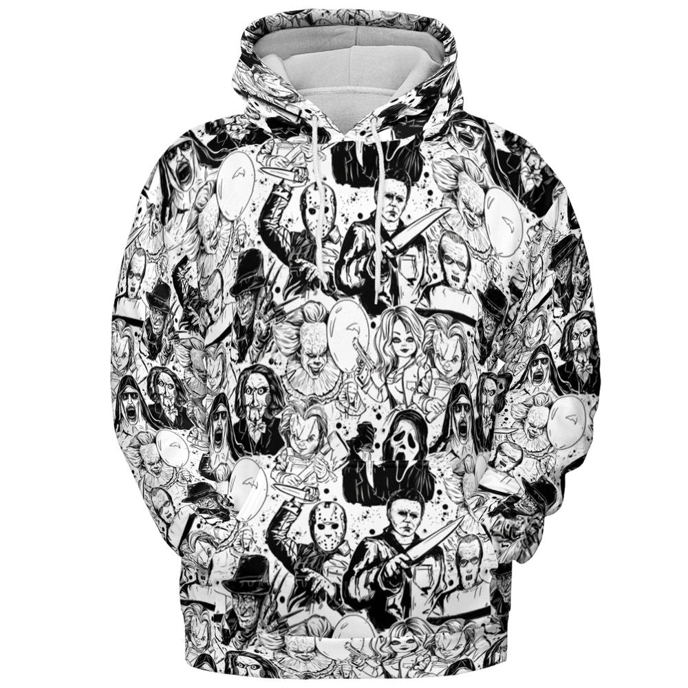 All-over Print Hoodie - EBBD3UZZ -  - 2