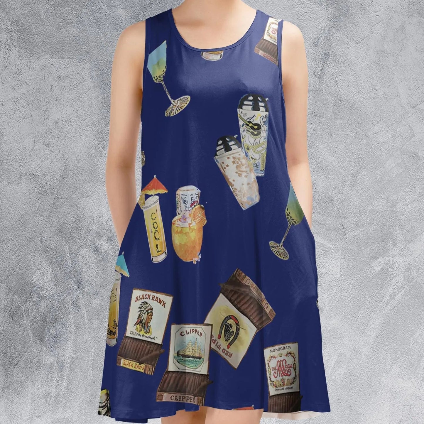 Casual Sleeveless Dress - ZT1FG6SH