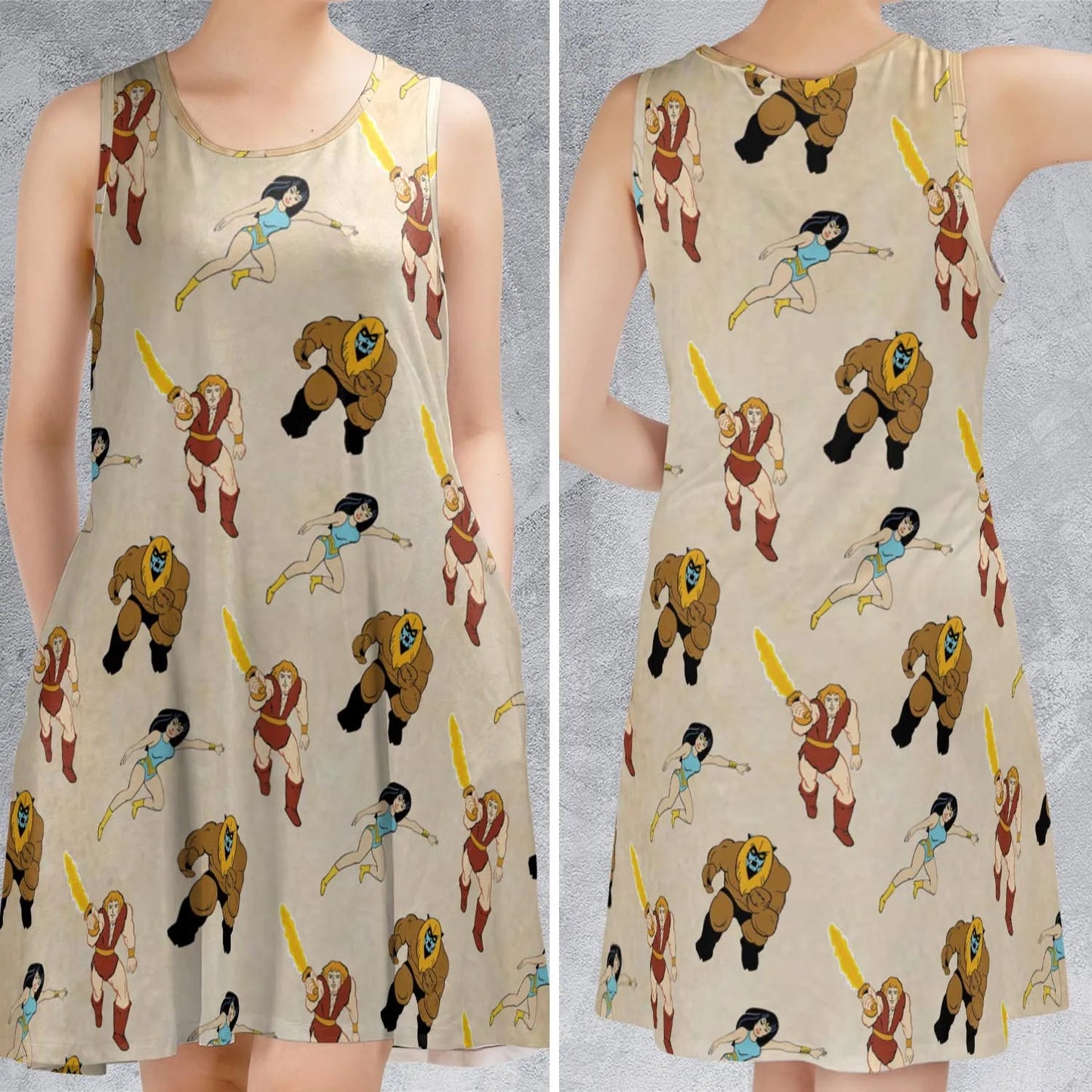 Casual Sleeveless Dress - GDN1B184