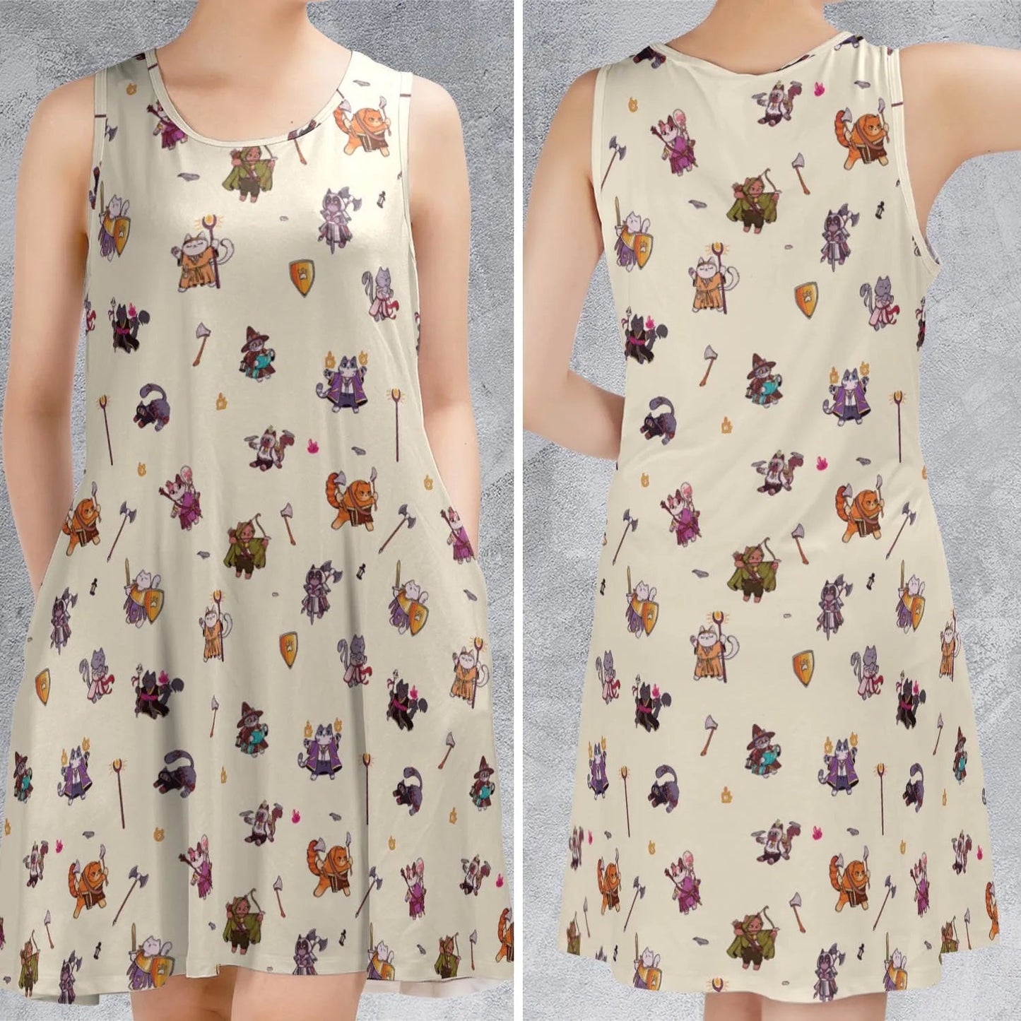 Casual Sleeveless Dress - ZFSWB5VK