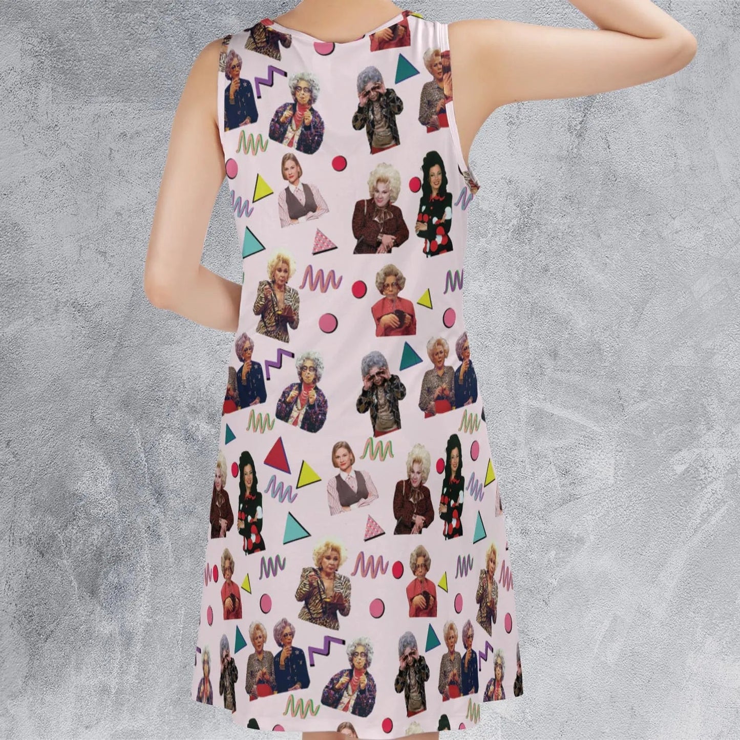 Casual Sleeveless Dress - VF7MJU5Z
